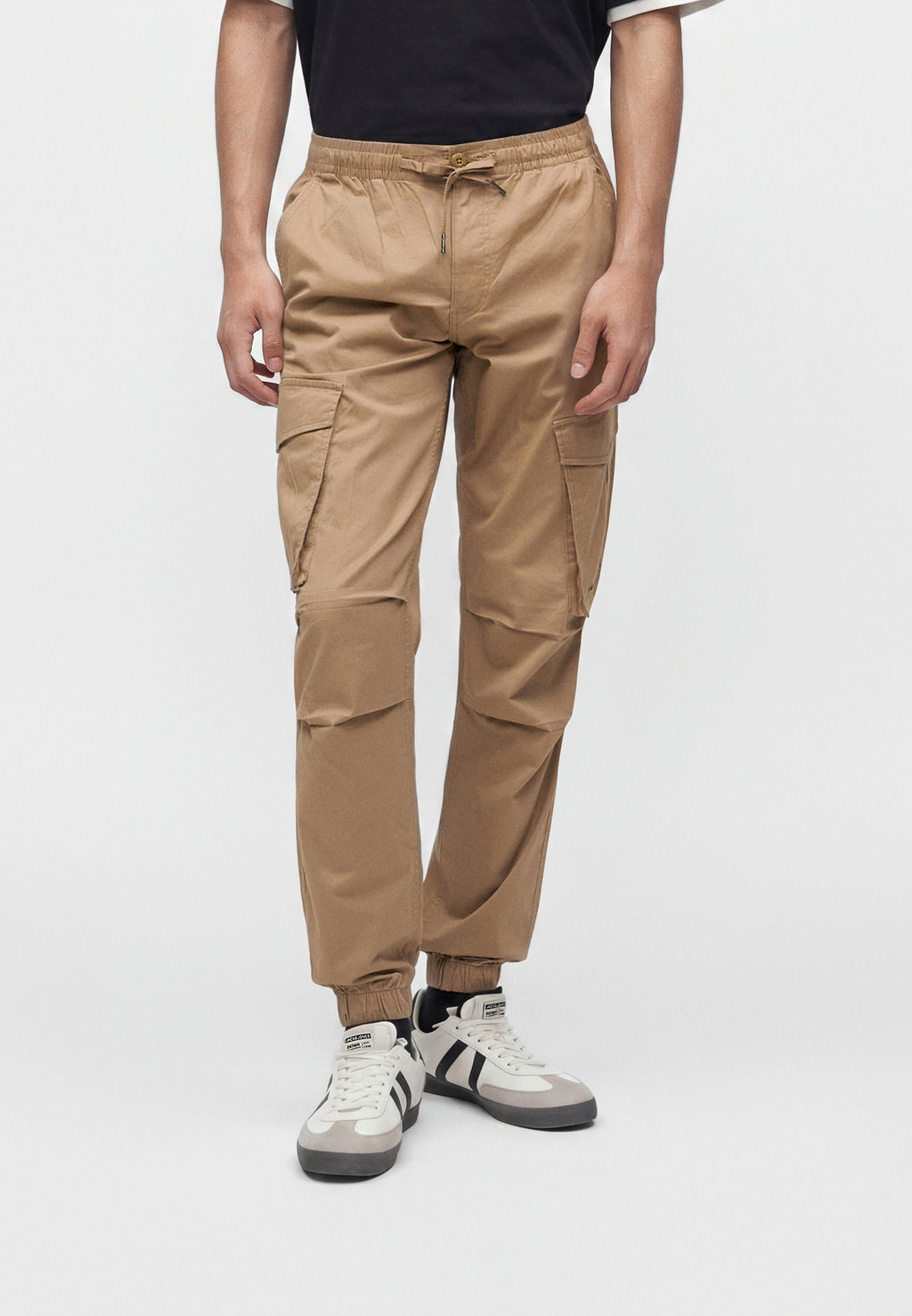 JPSTKANE NOAH CUFFED CARGO - Cargo trousers - elmwood