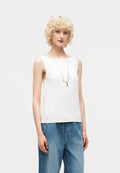 KAYIK YAKA TANK TOP - Üst - beyaz
