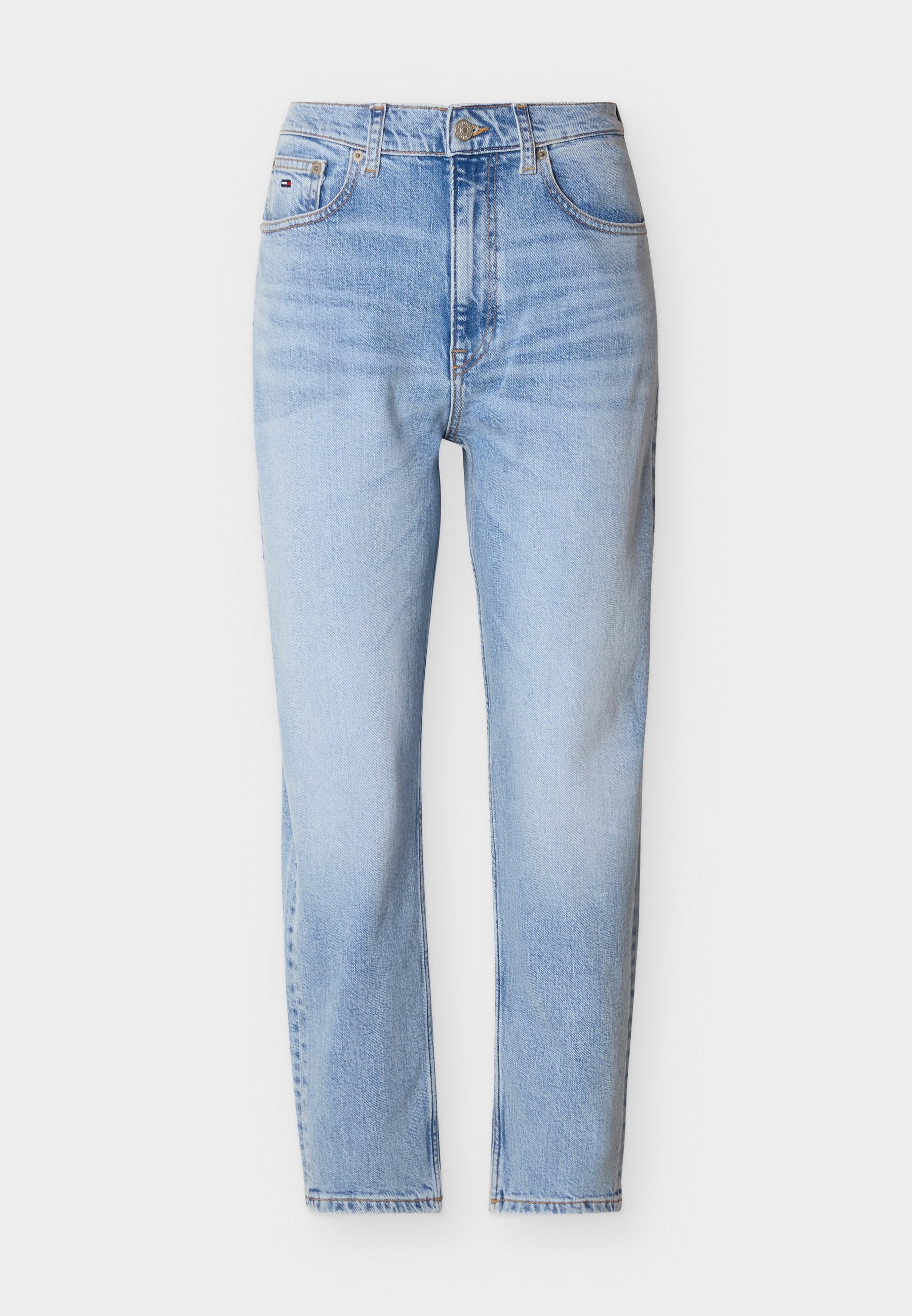 ULTRA HIGH RISE TAPERED LEG MOM JEANS - Mom Jeans - denim light