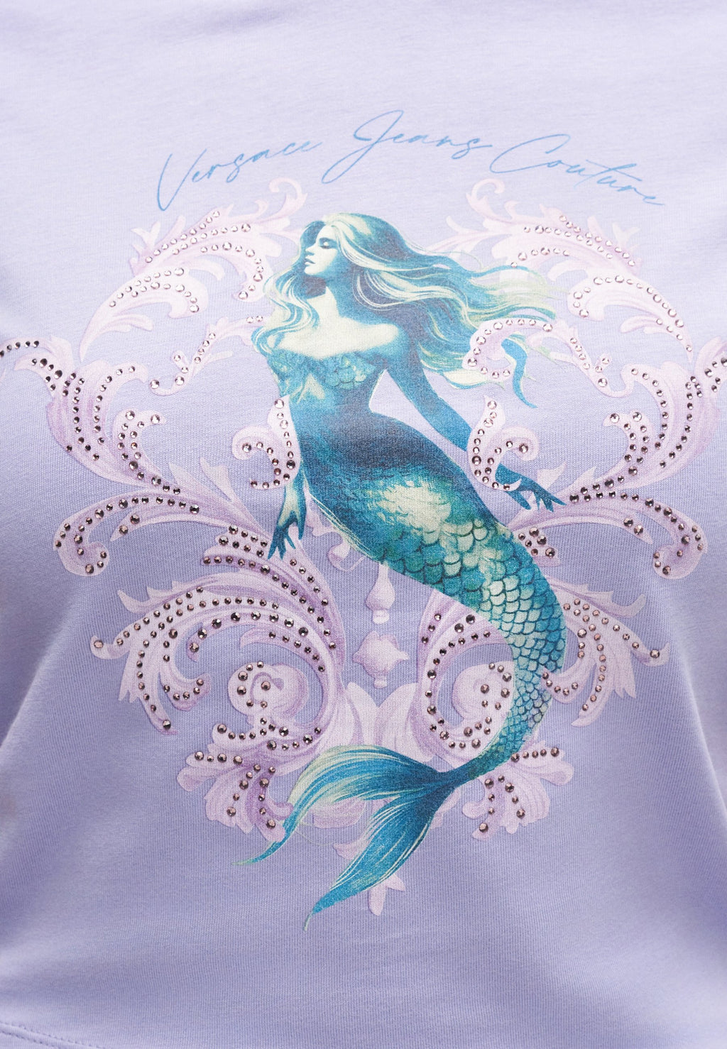 CROP MERMAID - Print T-shirt - lilac