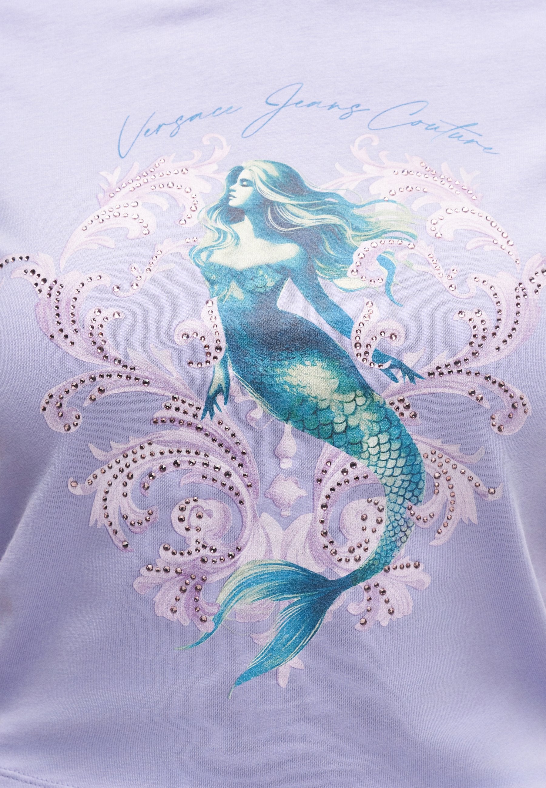 CROP MERMAID - Print T-shirt - lilac