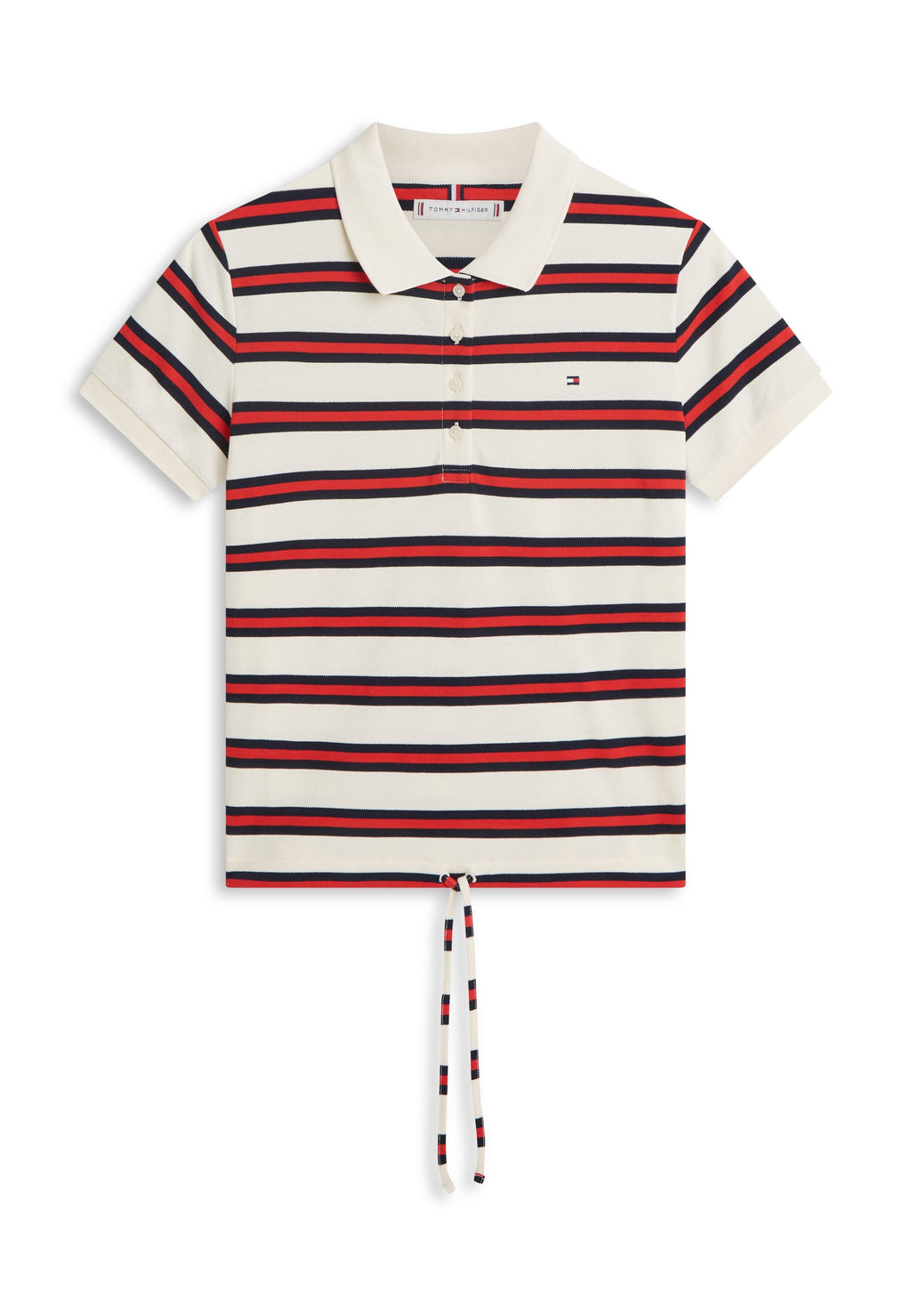 1985 REGULAR FIT TIE FRONT POLO SHIRT - Polo shirt - calico/fireworks