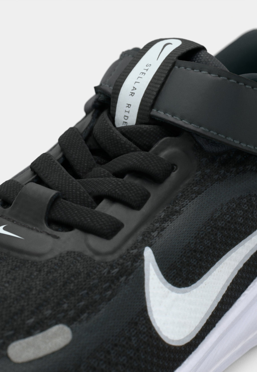 STELLAR RIDE UNISEX - Road running shoes - black/anthracite/pure platinum-coloured/white
