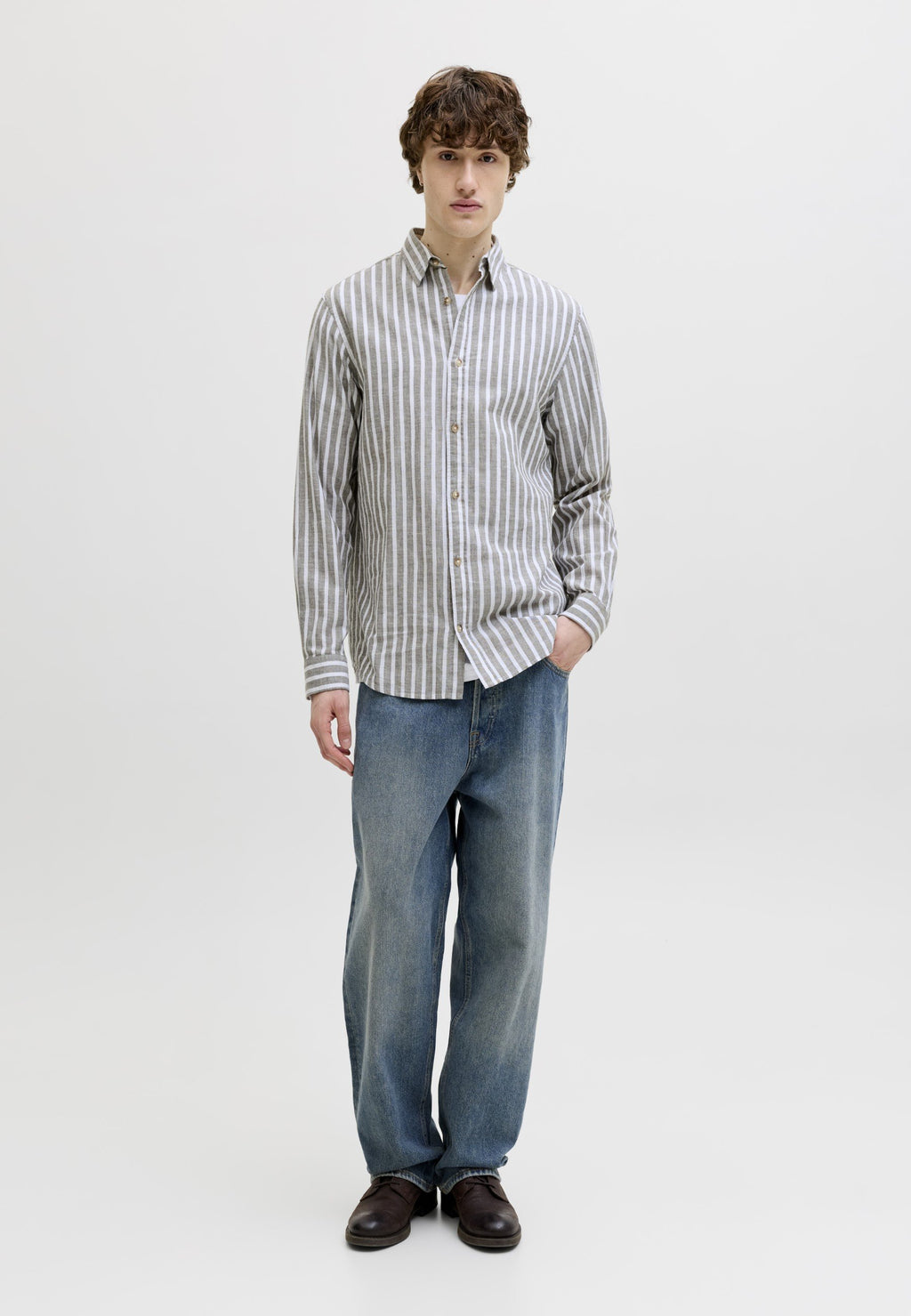 Casual Regular Fit - Shirt - vetiver