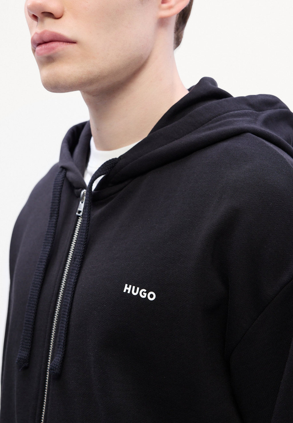 DAPO ZIP - Zip-up sweatshirt - black