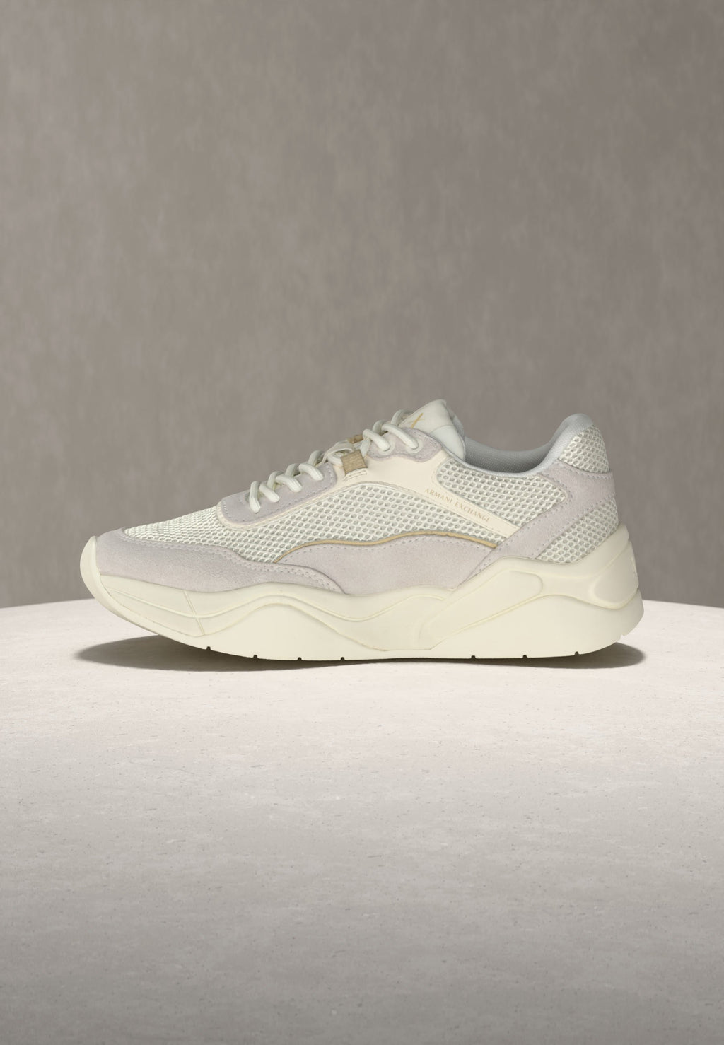 Trainers - white/pale gold-coloured