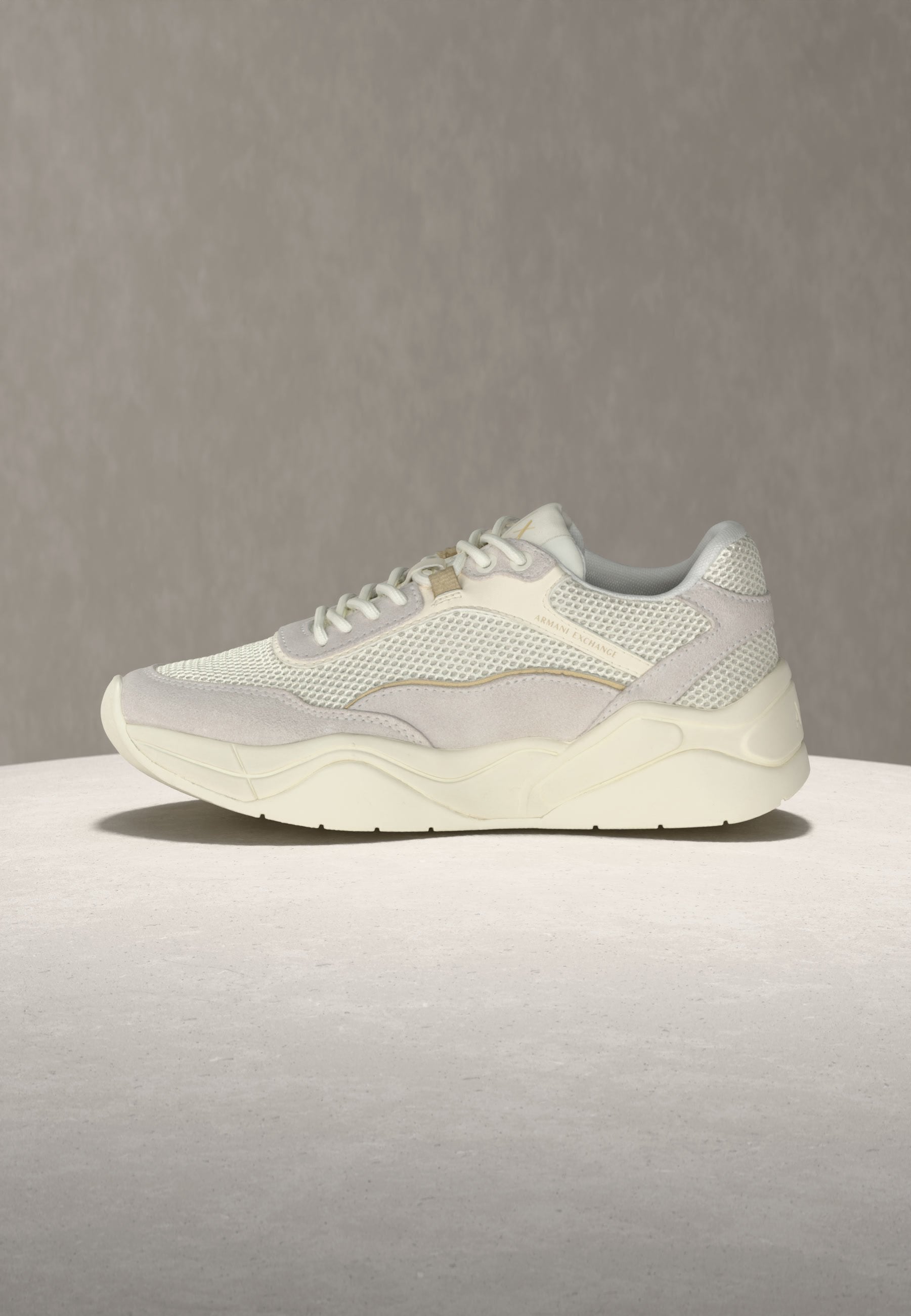 Trainers - white/pale gold-coloured