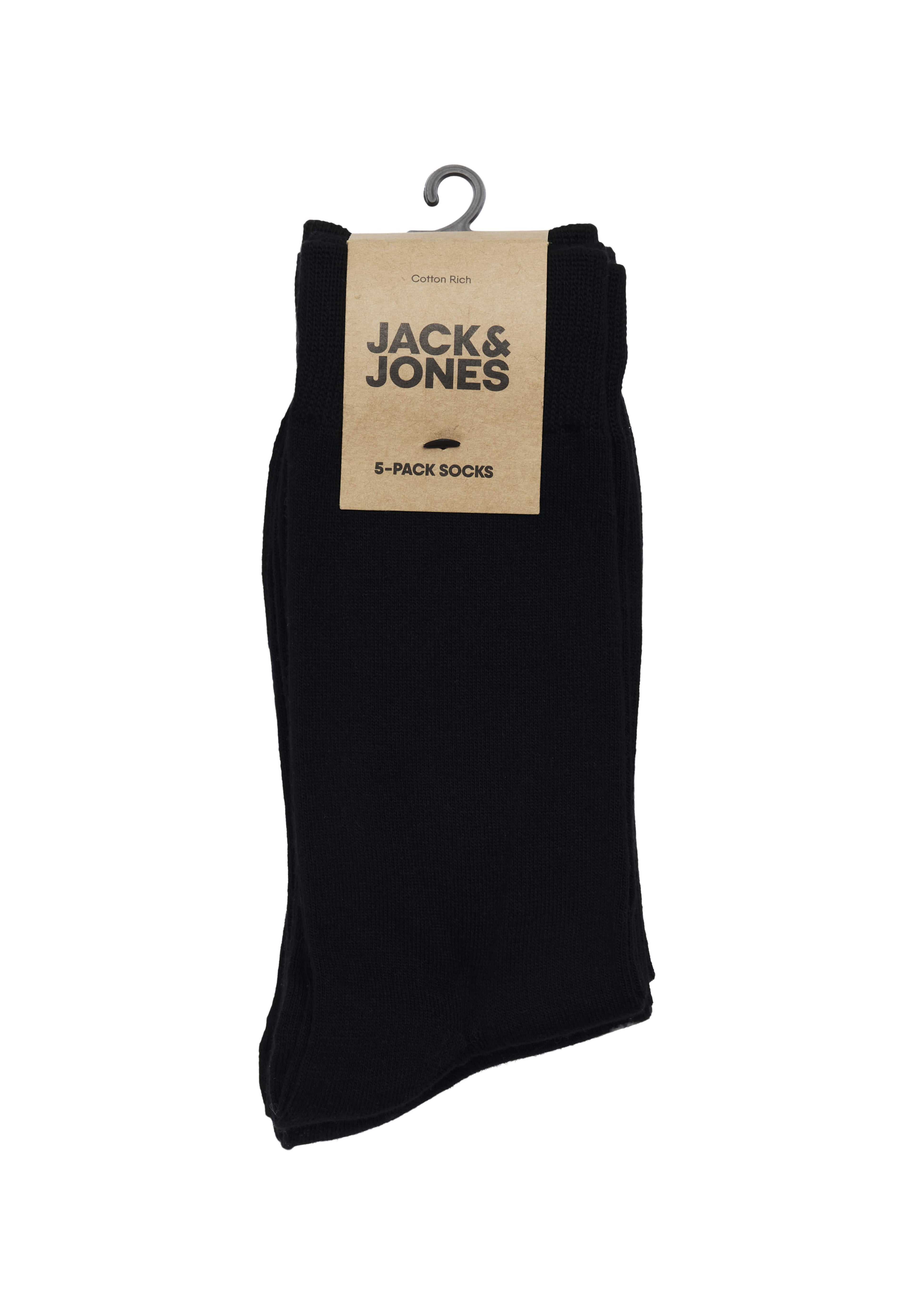JACBASIC BAMBOO 5 PACK  - Socks - black