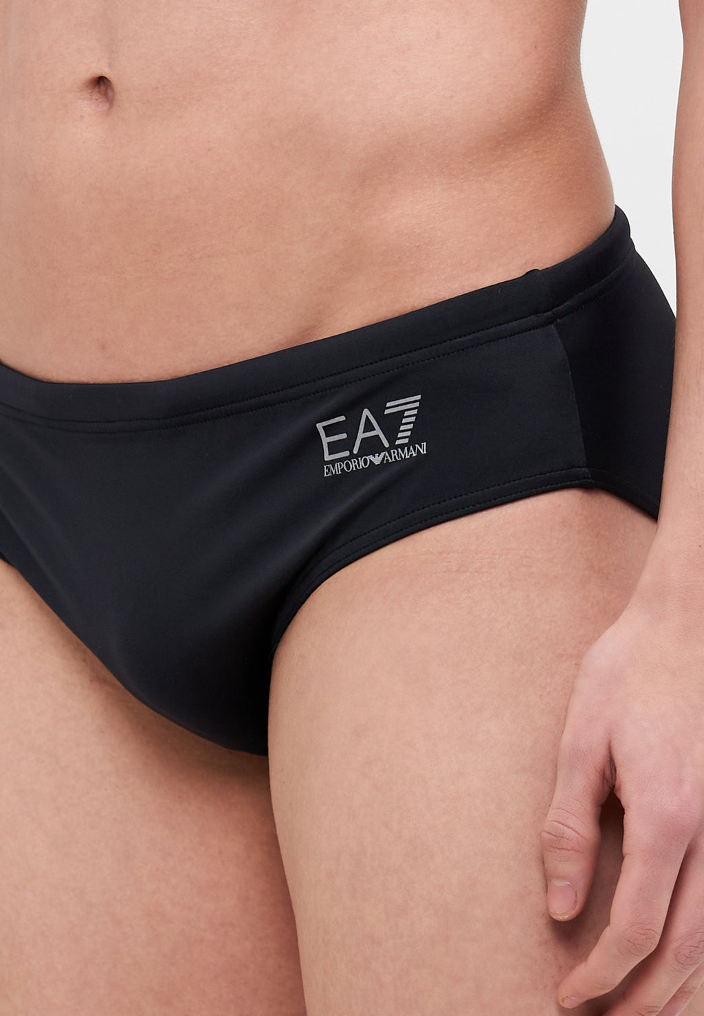 BEACHWEAR - Swimming briefs - black/silver