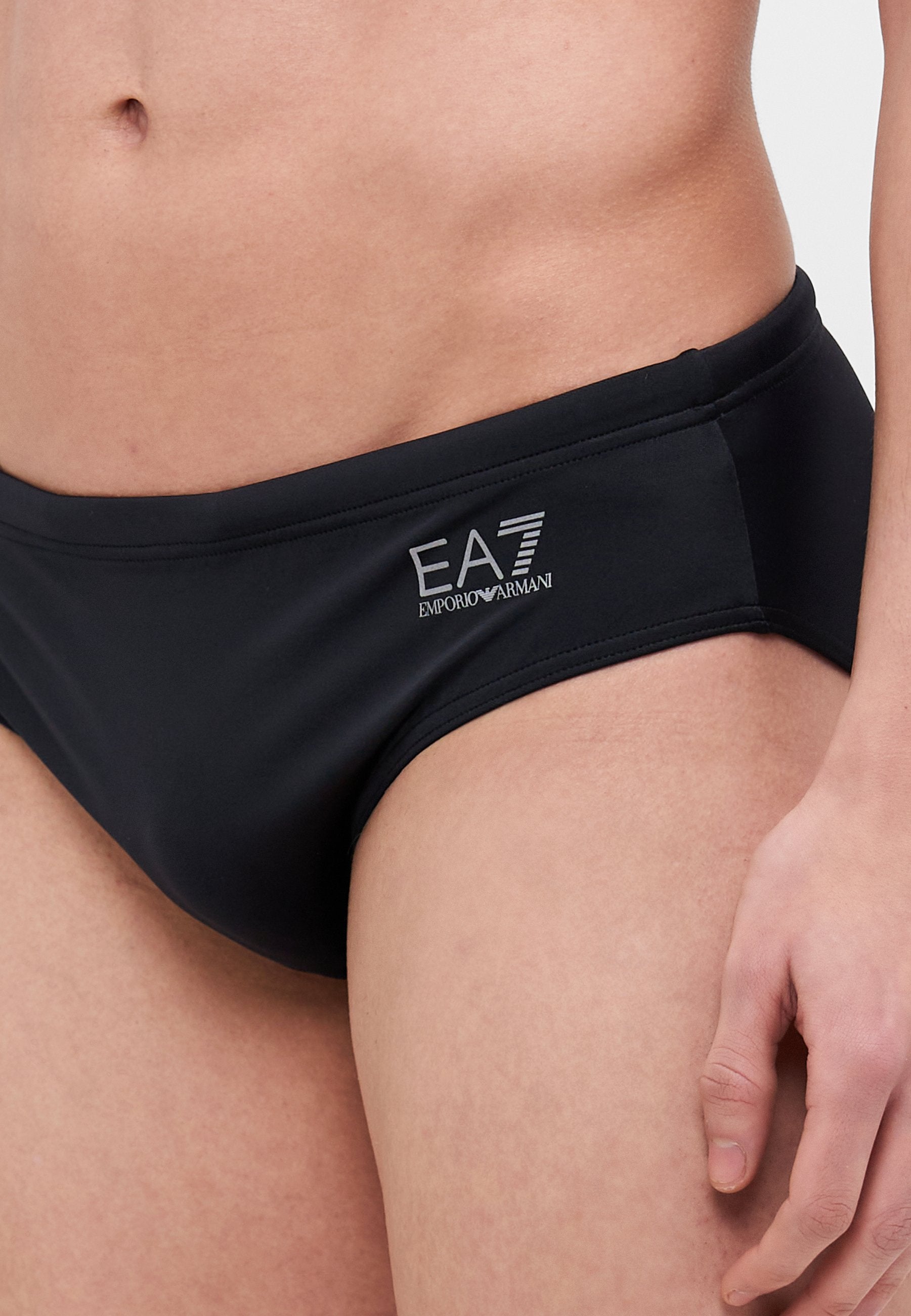 BEACHWEAR - Swimming briefs - black/silver