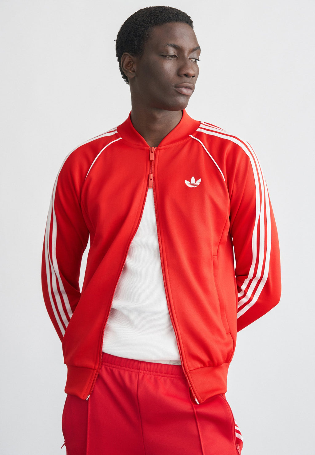 SST TT - Blouson aviateur - Better Scarlet/Blanc