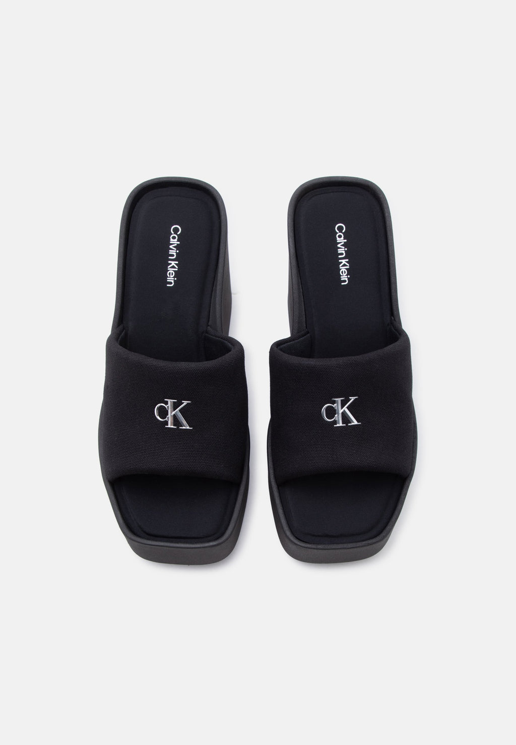 Heeled mules - triple black