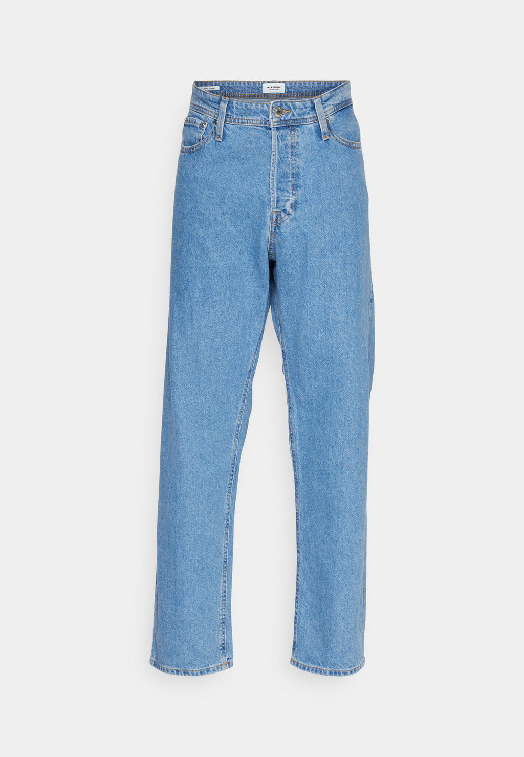 Loose fit JJIEDDIE JJBASIC SQ 735 NOOS - Straight leg jeans - blue denim
