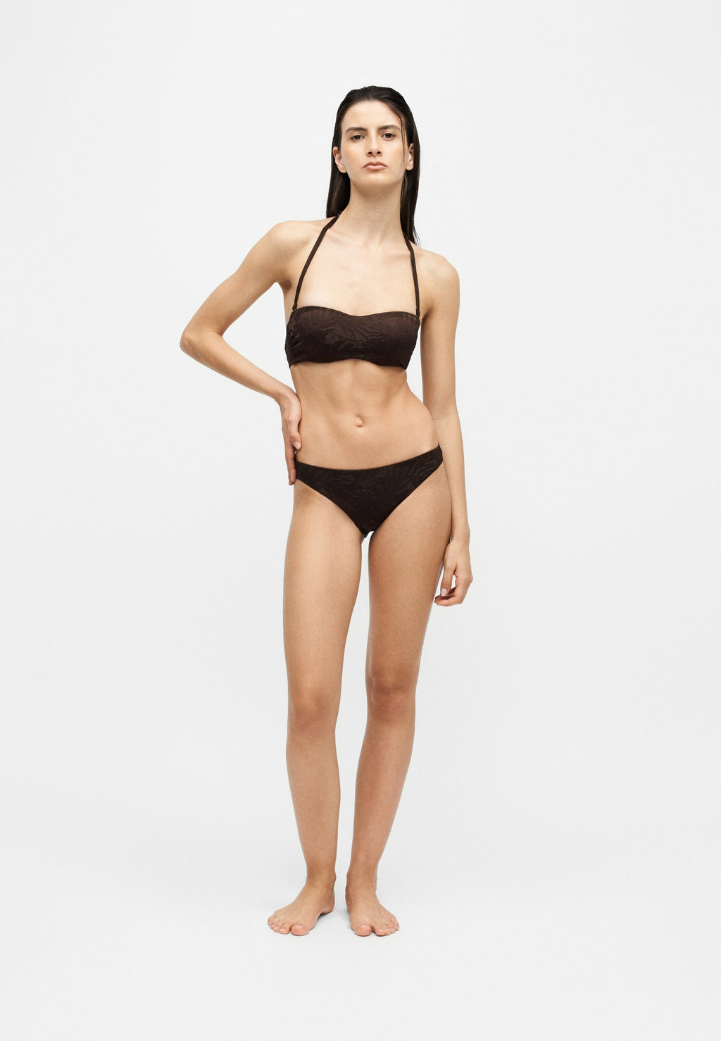 BAND - Bikini - brown monstera