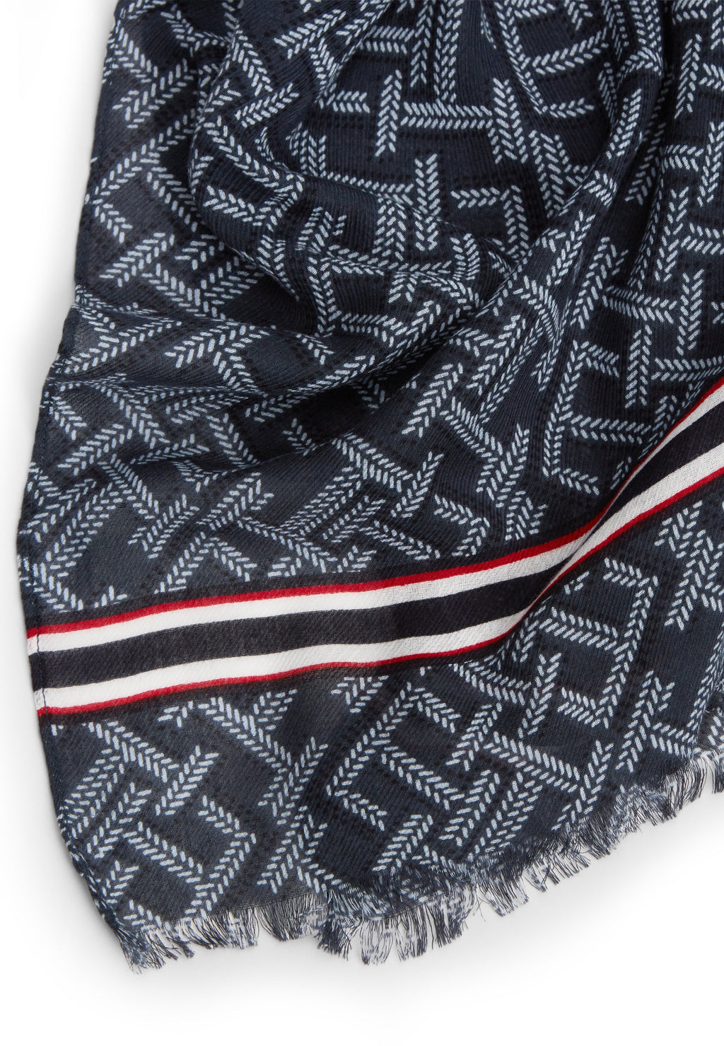 TH MONOGRAM LIGHTWEIGHT SCARF - Scarf - space blue