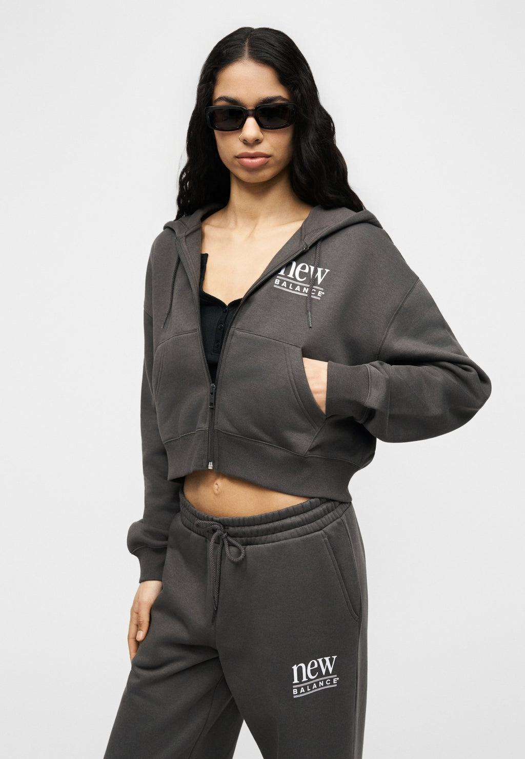 REIMAGINED - Sweat zippé - anthracite