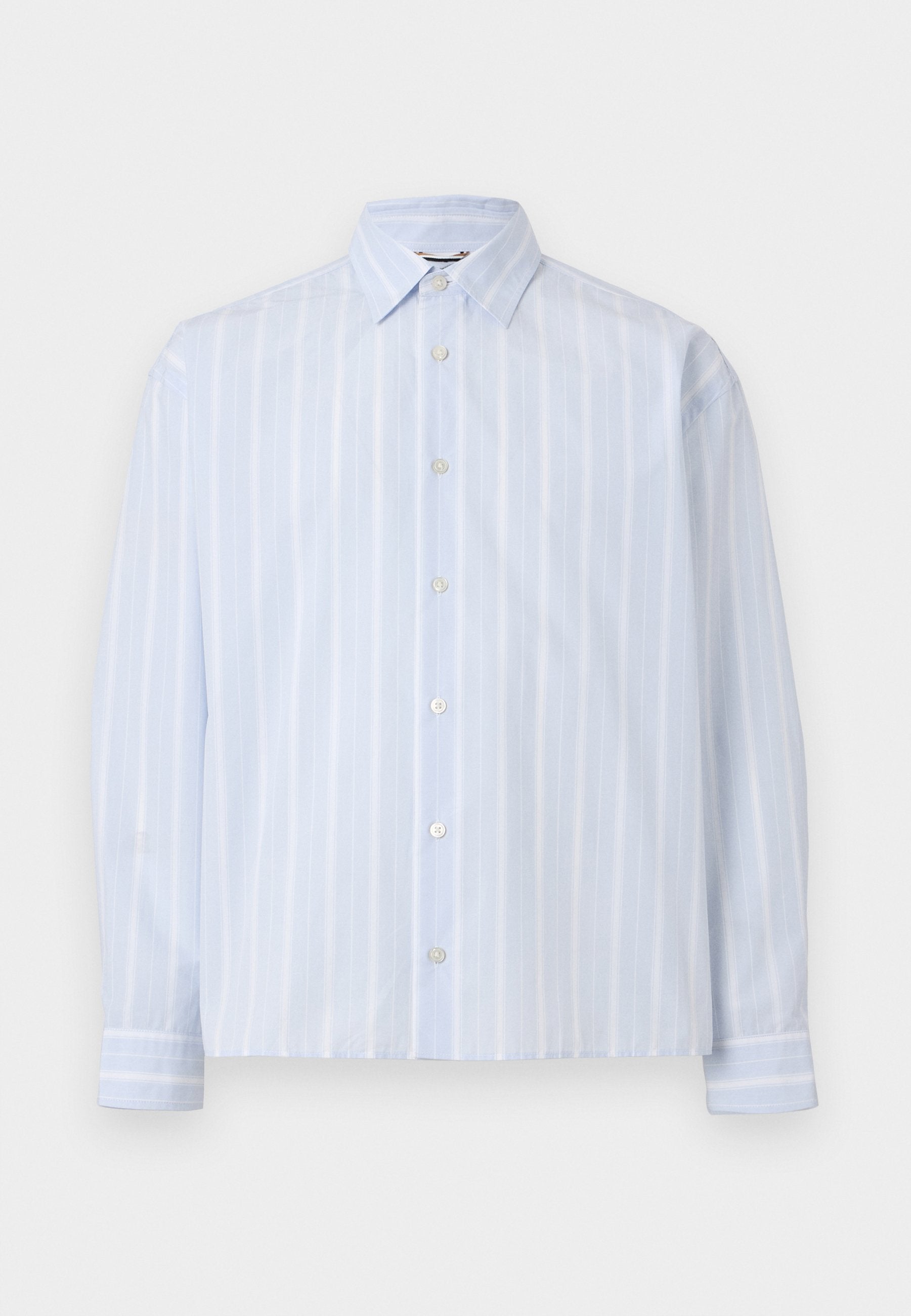 CODY SHIRT CROPPED UNISEX - Button-down blouse - white/blue