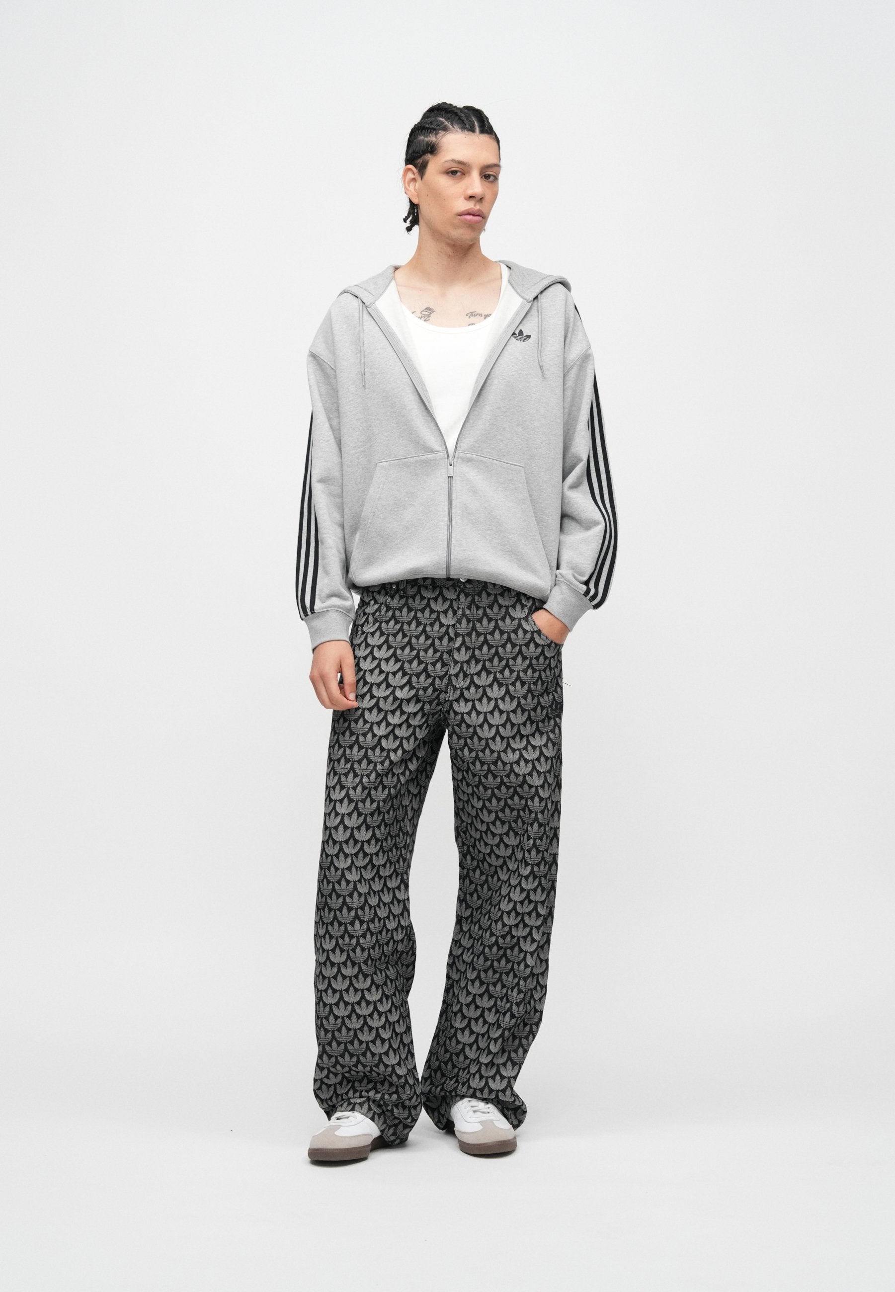MONOGRAM PANT - Relaxed fit jeans - black