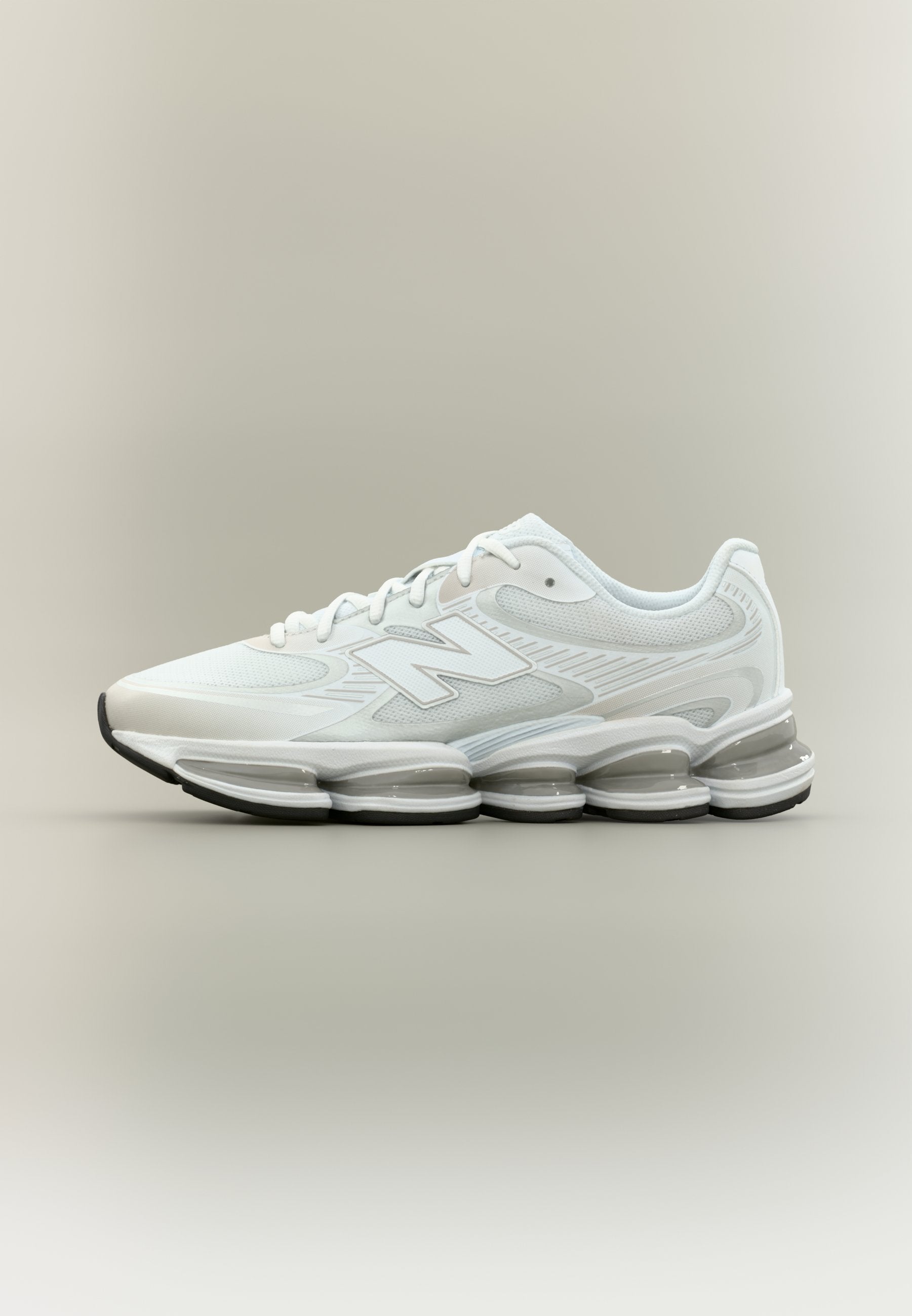 U2000 UNISEX - Trainers - white/silver-coloured metallic