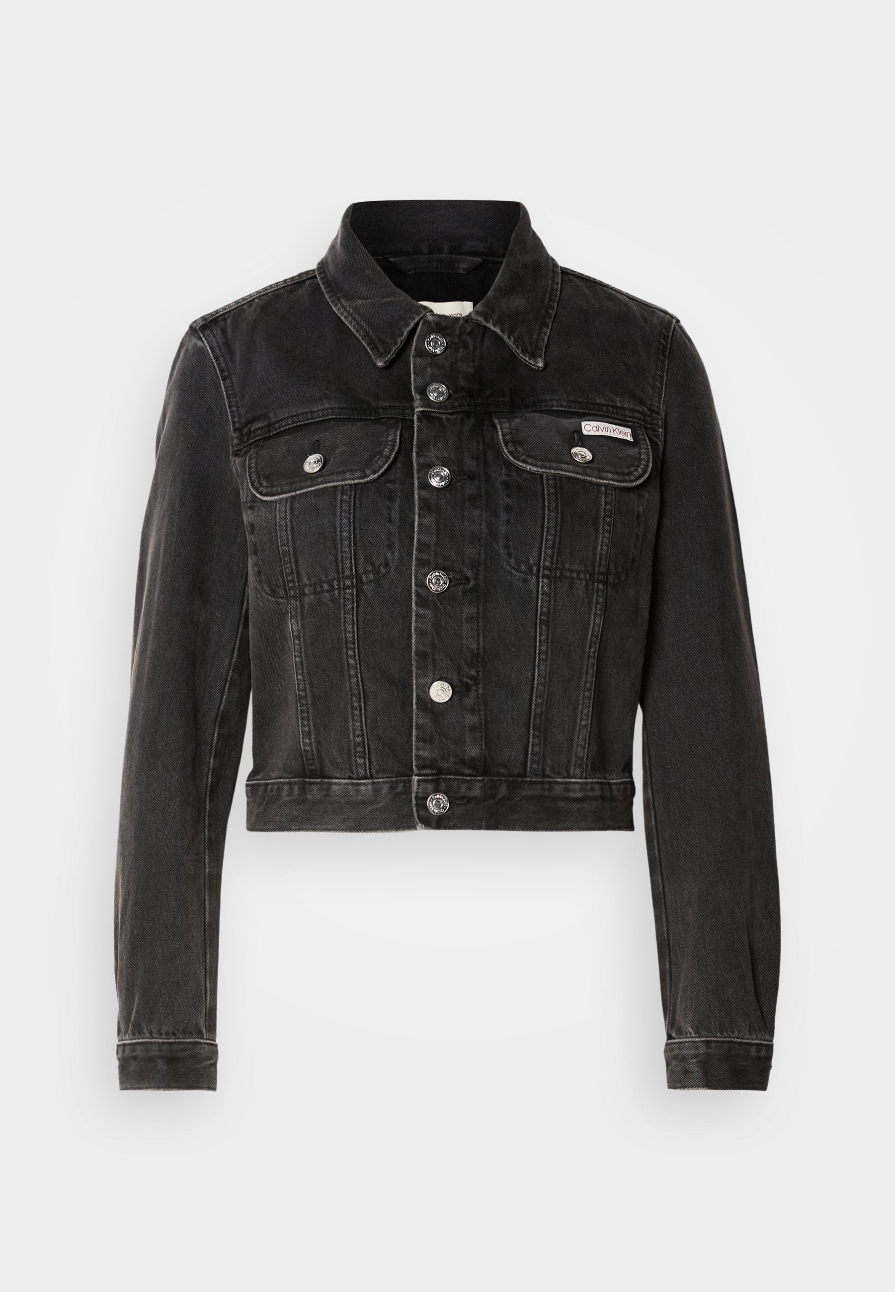 CROPPED 90S JACKET - Denim jacket - essential black