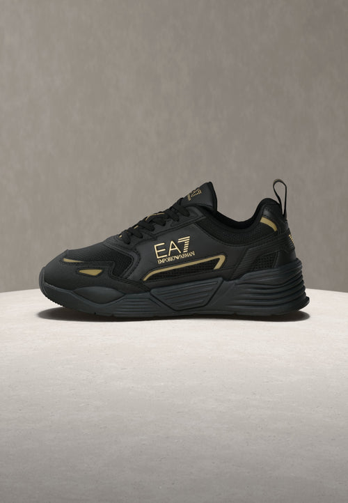 ACE RUNNER NEW UNISEX - Trainers - triple black/gold-coloured