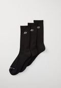 PATCH LOGO CREW UNISEX 3 PACK - Socks - black