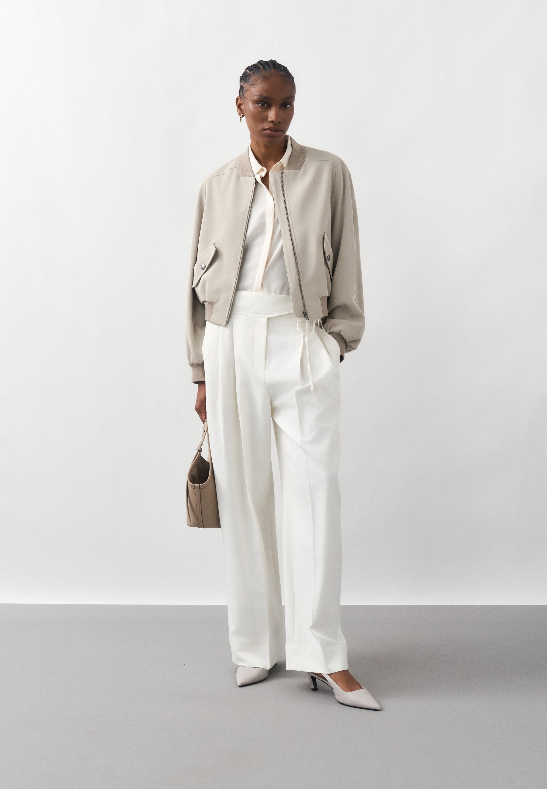 TALILY - Trousers - open white