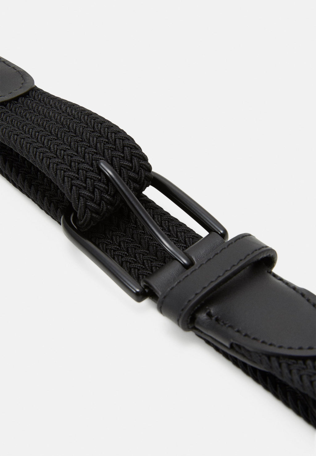 JACFALL BELT UNISEX - Braided belt - black