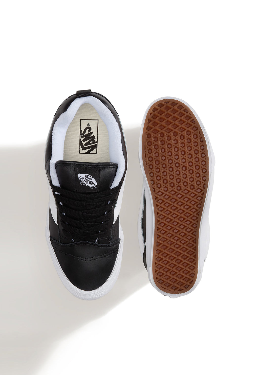 KNU SKOOL UNISEX - Skate shoes - bpa -  leather black/true white