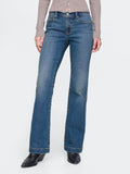 LONG AND LEAN ELLISON - Straight leg jeans - medium indigo