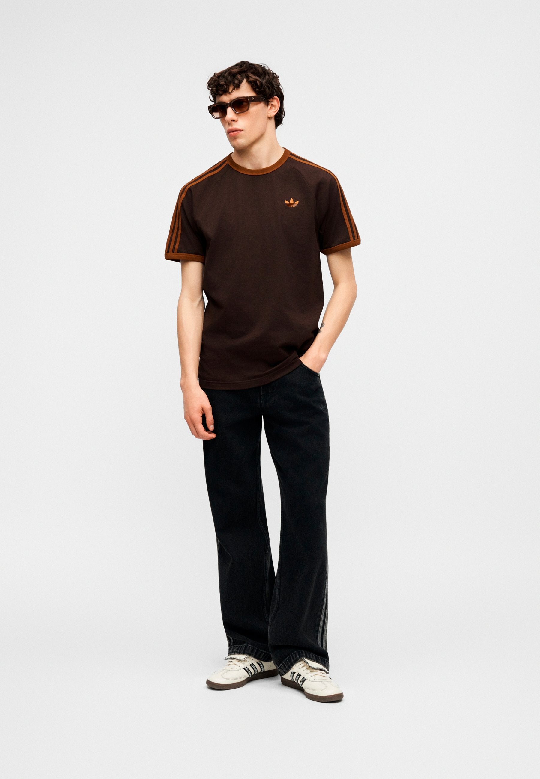 3S TEE - Print T-shirt - aurora coffee/dusky bronze