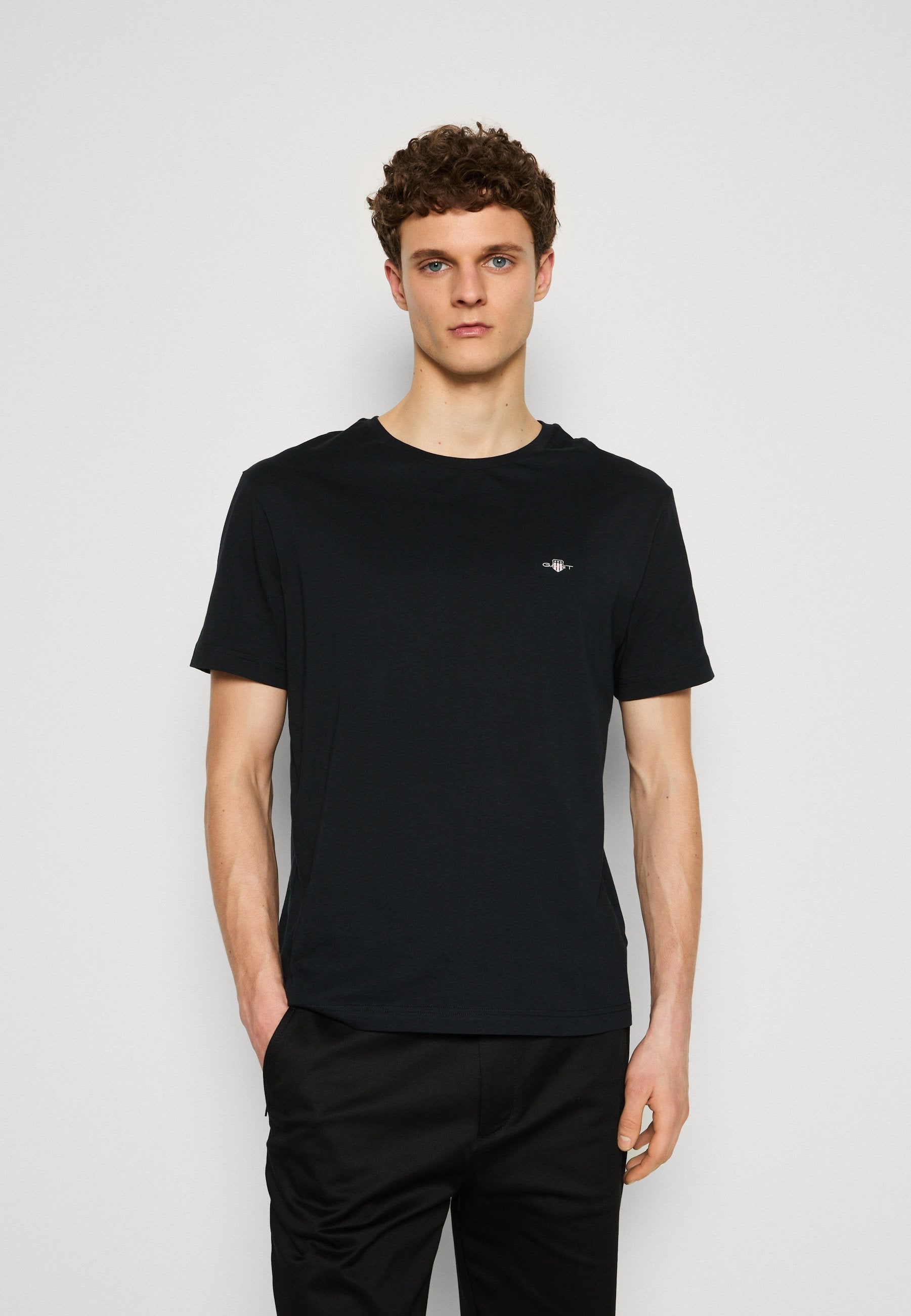 PRINTED ARCHIVE SHIELD - Basic T-shirt - black