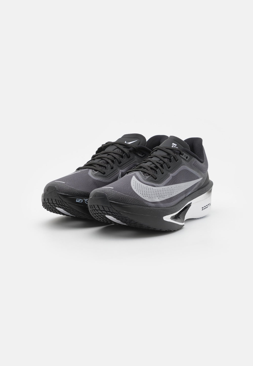ZOOM FLY  - Road running shoes - black/white/light smoke grey