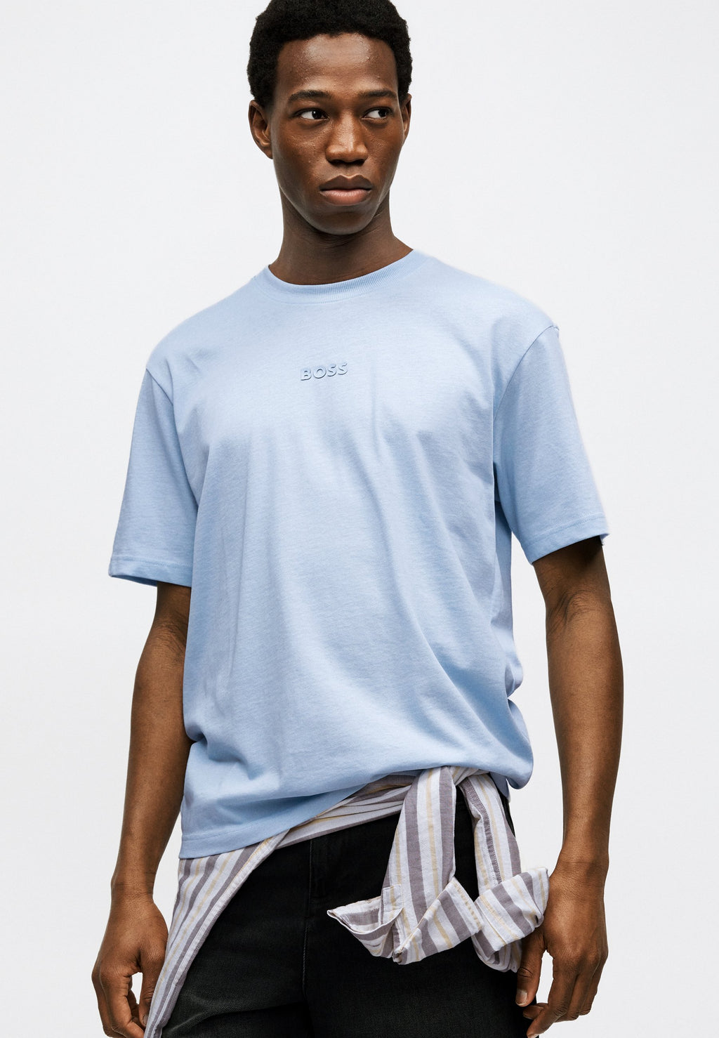 TEE - Basic T-shirt - open blue
