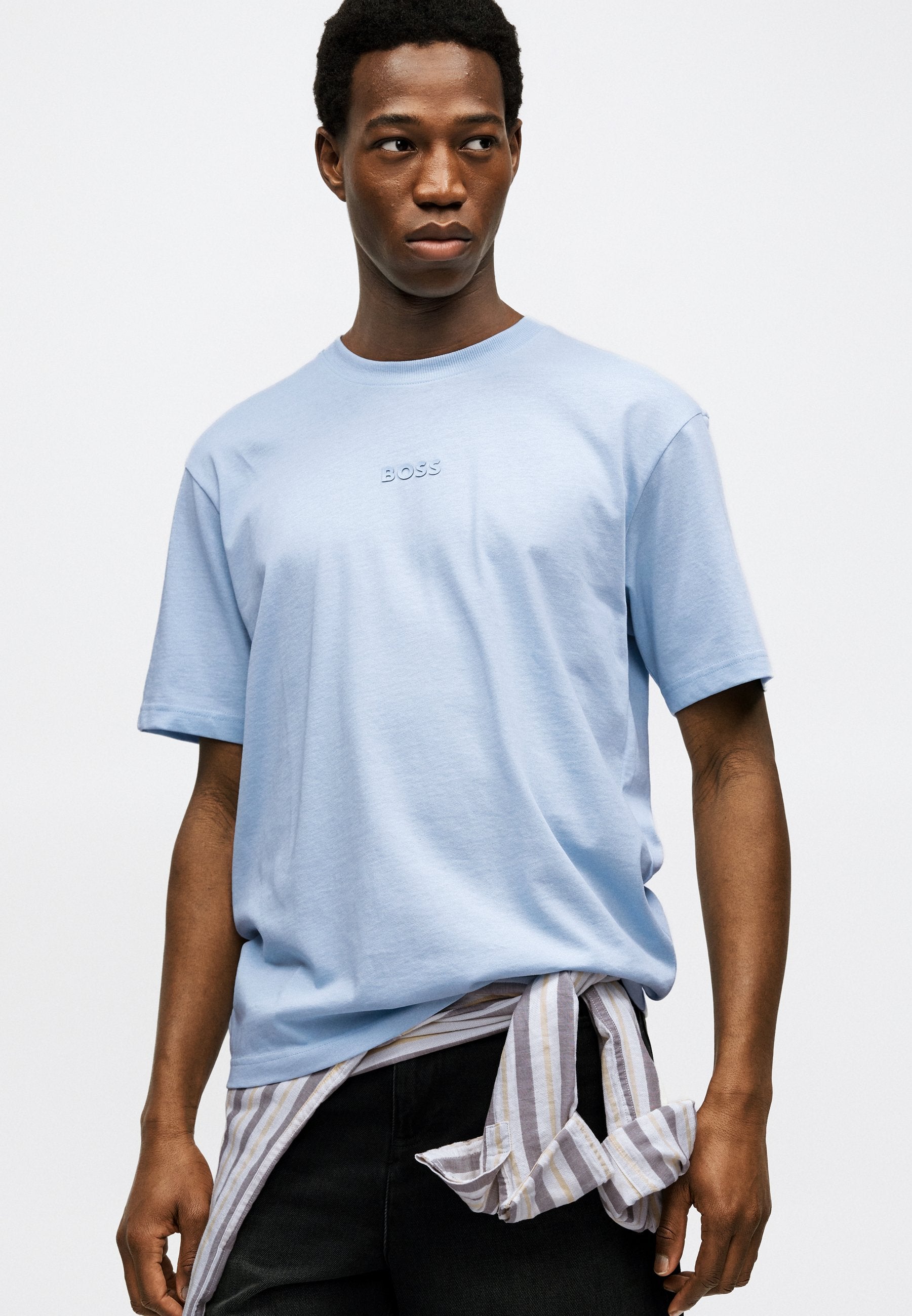 TEE - Basic T-shirt - open blue