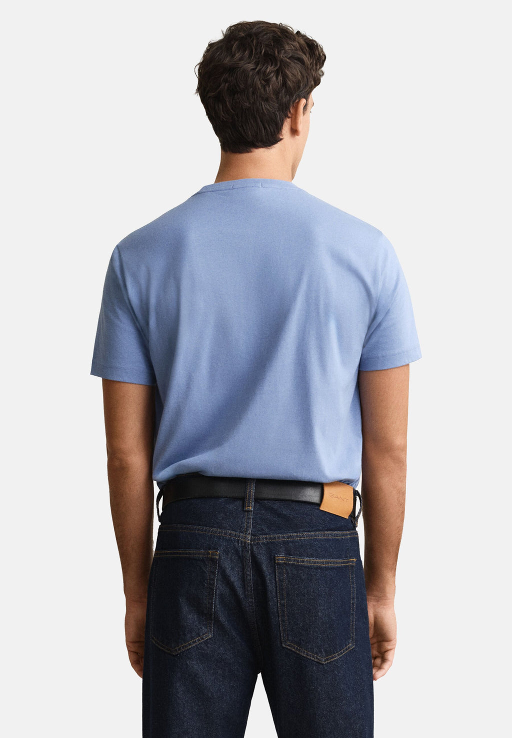 T-SHIRT REG SHIELD MANCHES COURTES - T-shirt basique - denim délavé