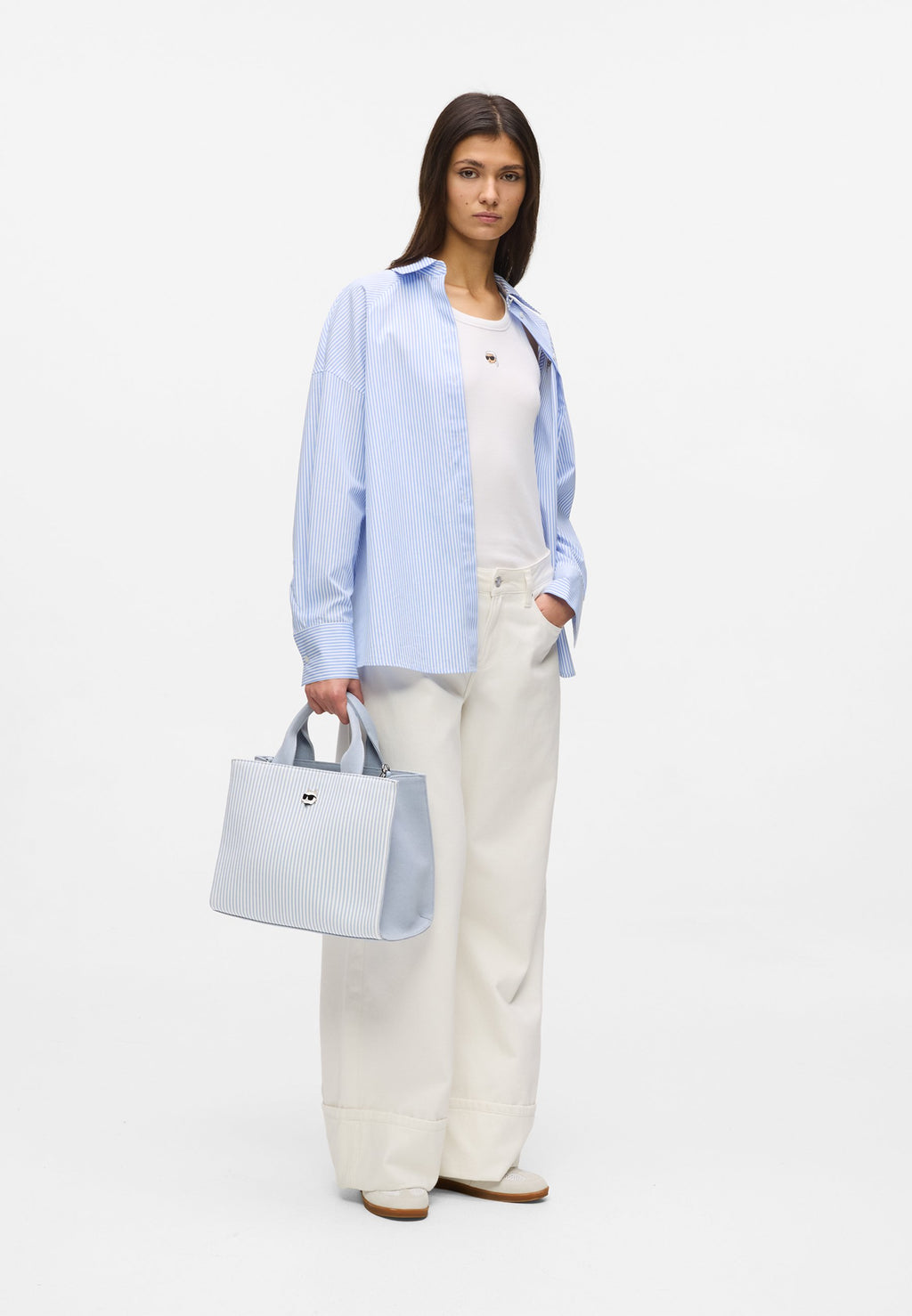 IKON - Handbag - kentucky blue stripe