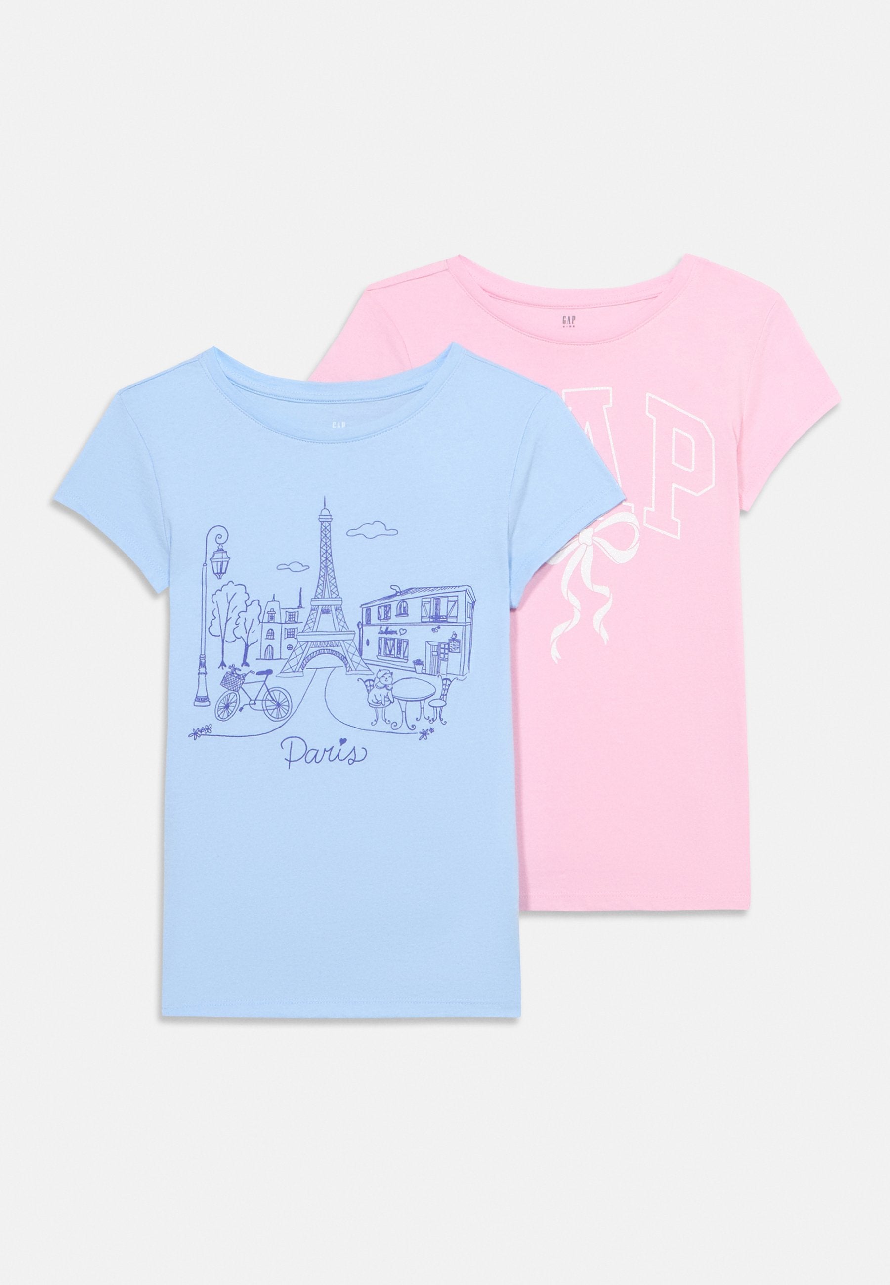 GRAPHIC TEE 2 PACK - Print T-shirt - primrose