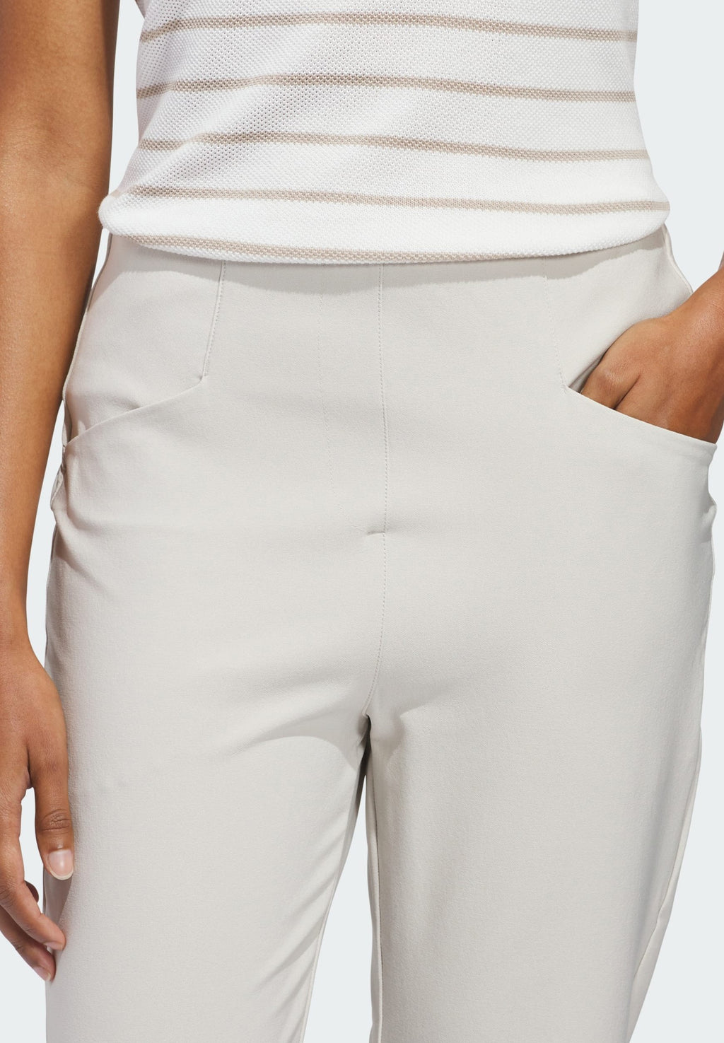 ANKLE PANTS - Trousers - beige