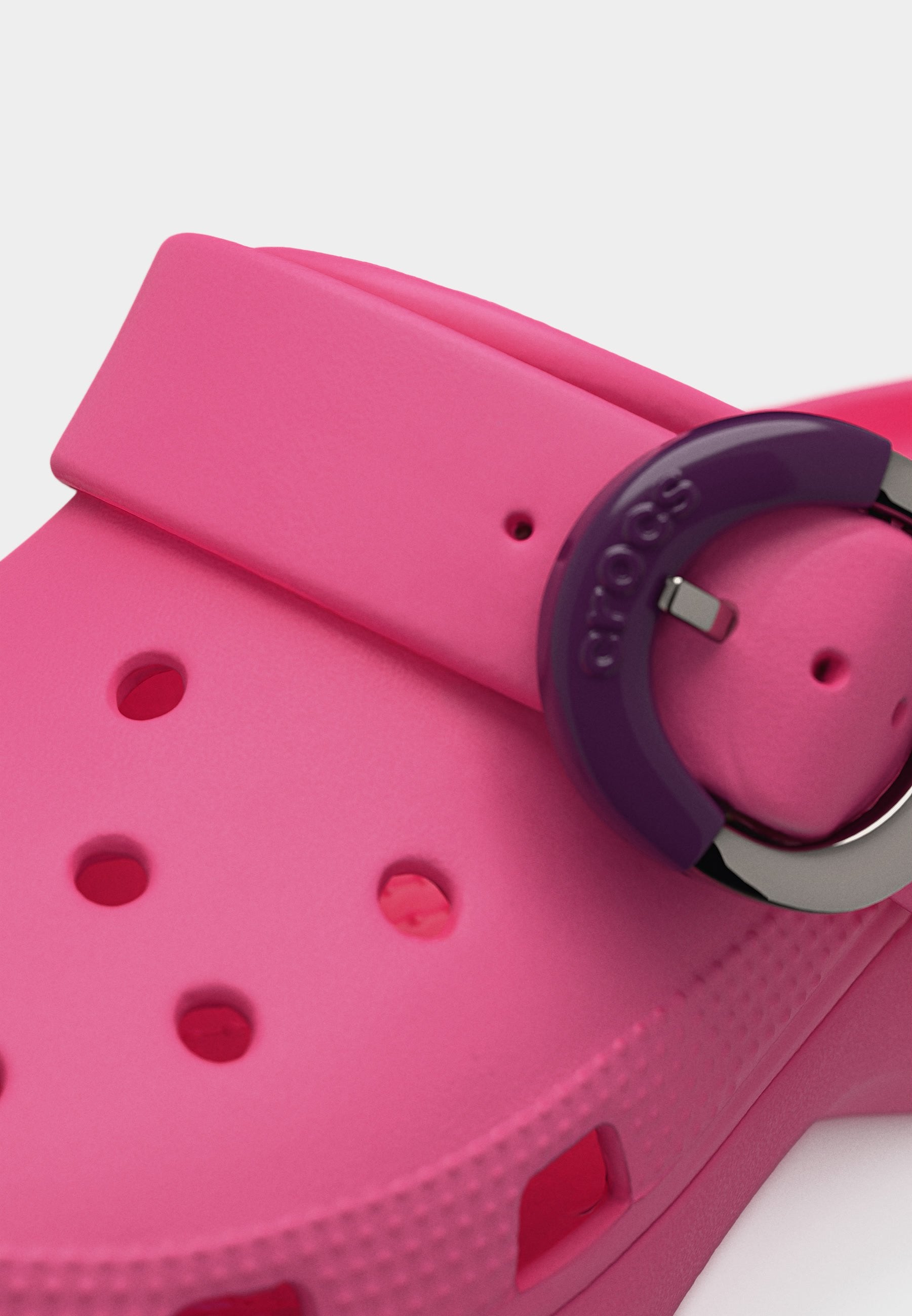 CLASSIC PLATFORM BUCKLE - Mules - pink lemonade
