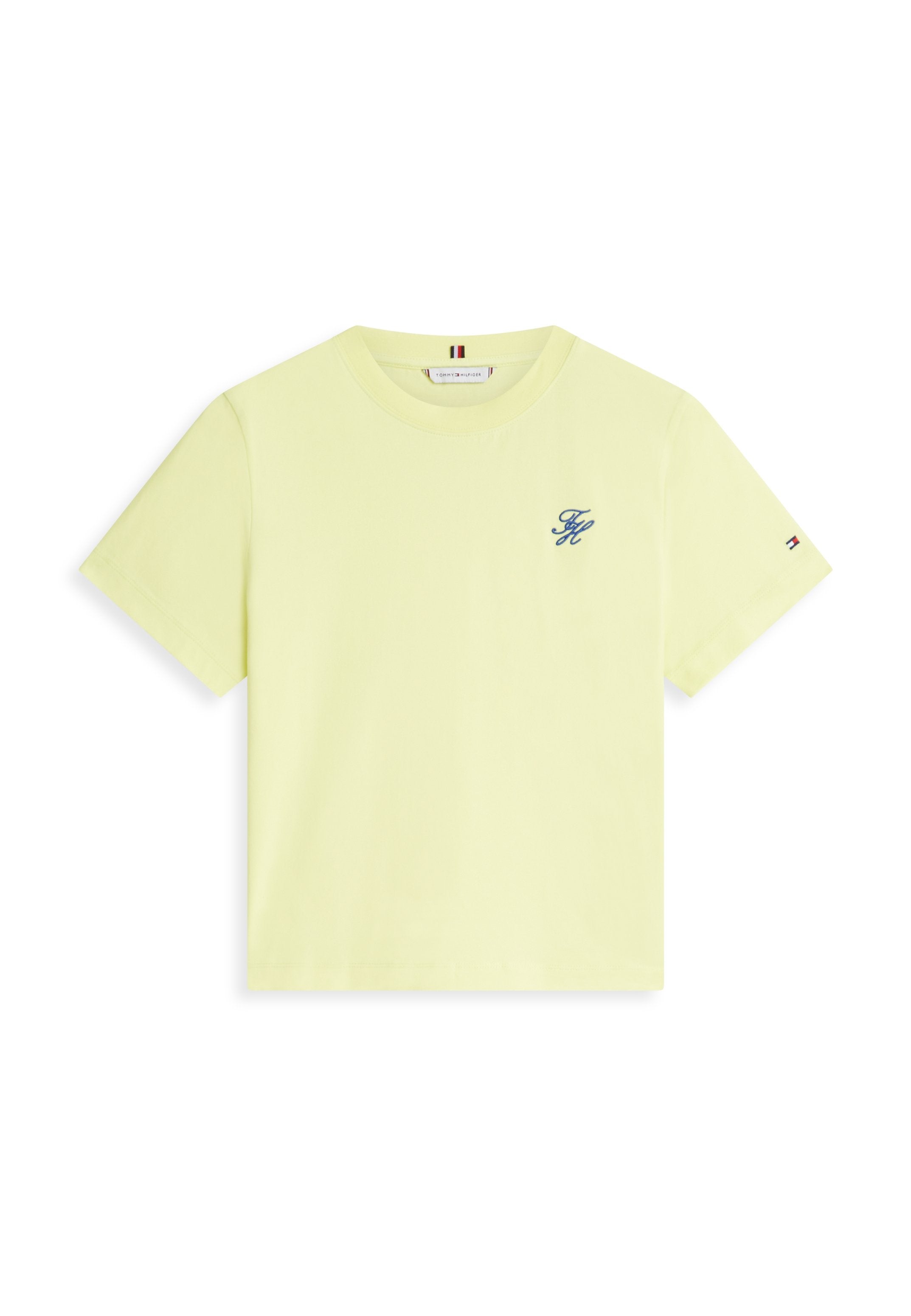 T-SHIRT RAS-DU-COU EN JERSEY BRODÉ DU LOGO - T-shirt basique - fluro délavé