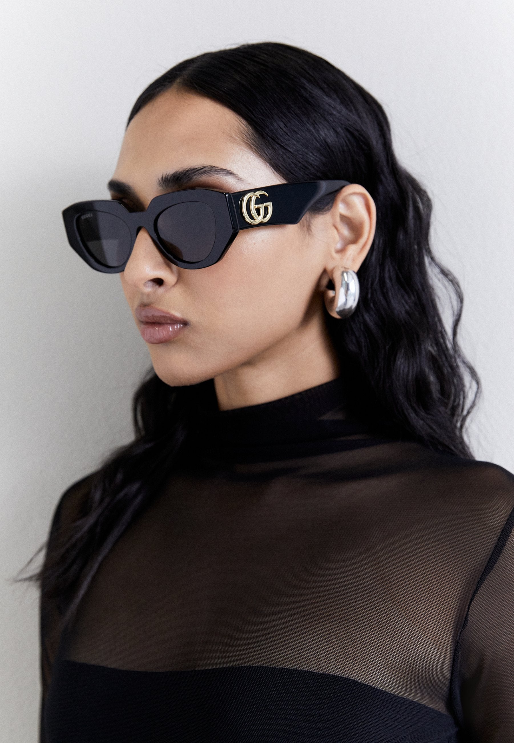 GEOMETRICAL/DIRECTIONAL - Sunglasses - black/grey