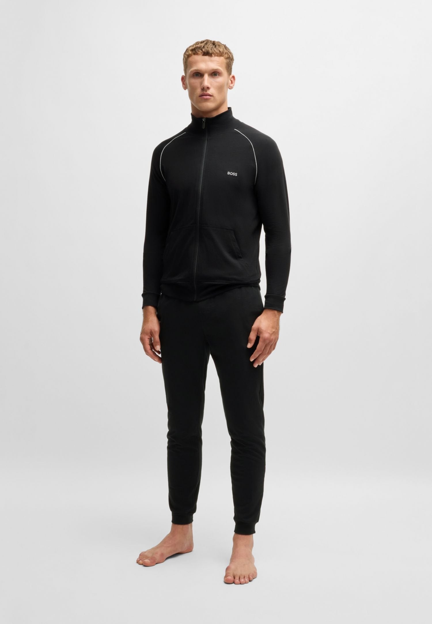 MIX & MATCH ZIPPER , STRETCH - Zip-up sweatshirt - schwarz