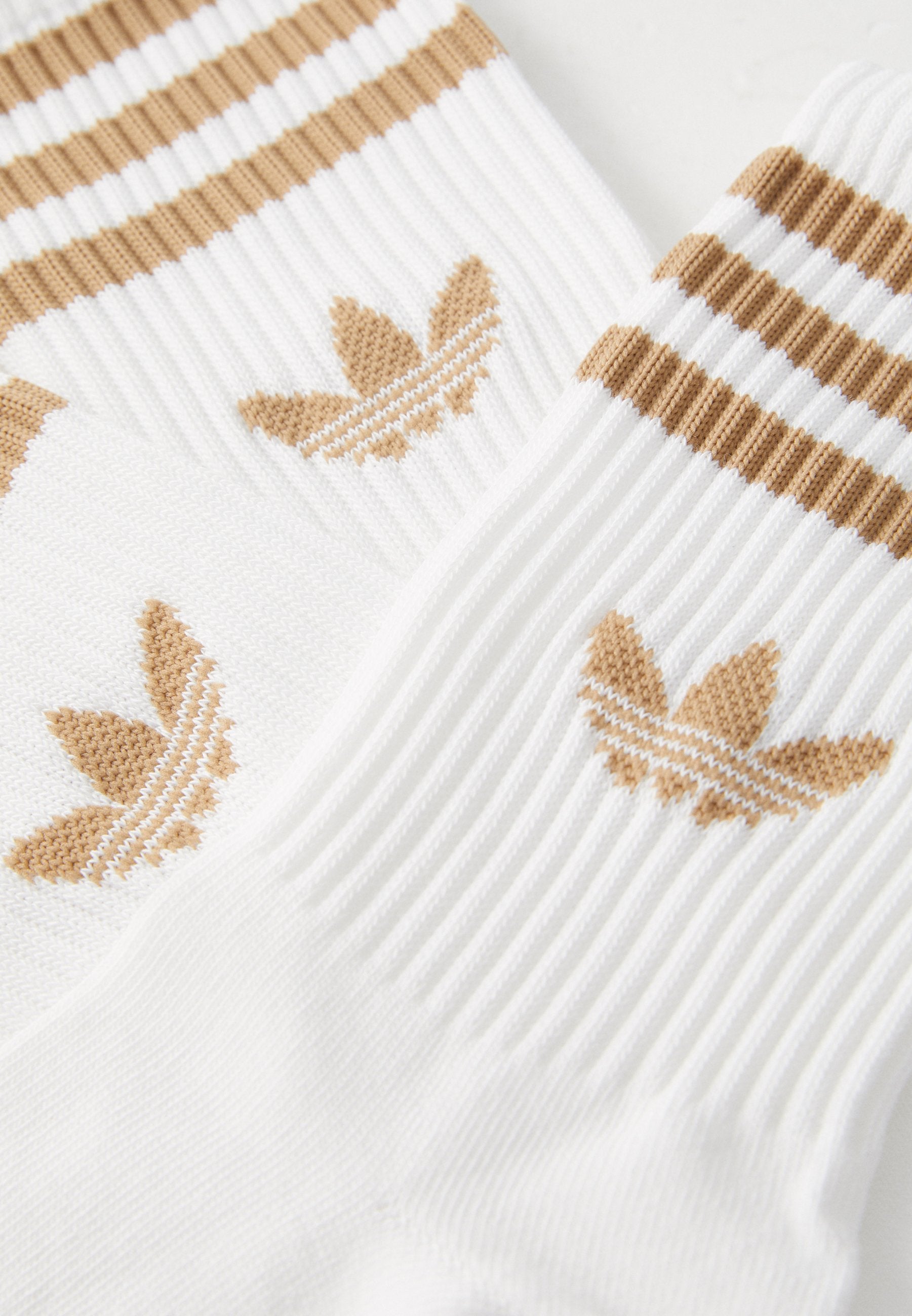 LOT DE 3 PAIRES DE CHAUSSETTES UNISEX À RAYURES - Chaussettes - blanc   carton
