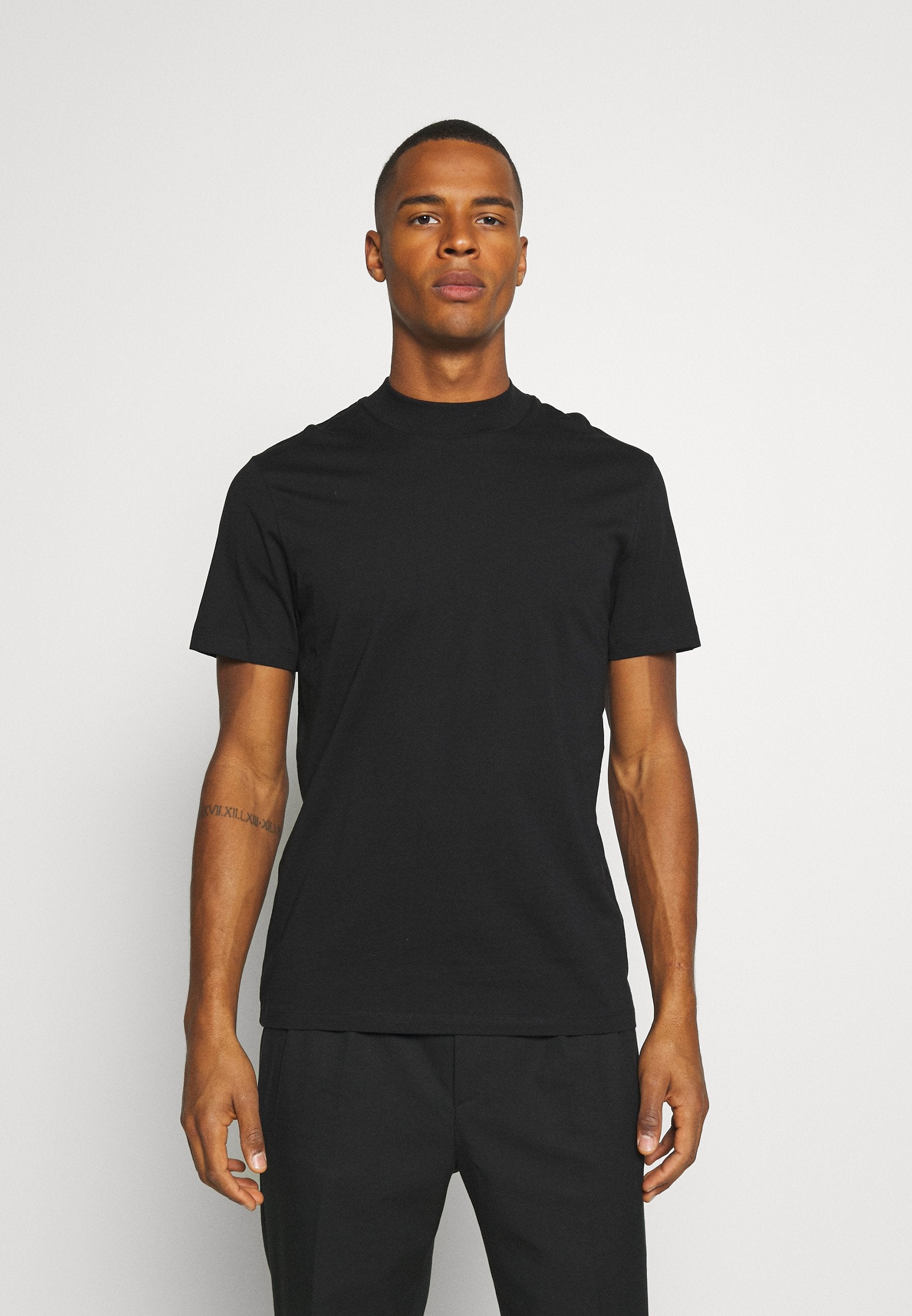 JPRBLA BASIC TEE TURTLE 2 PACK  - Basic T-shirt - white/black