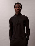 SPORT 1/4 ZIP - Long sleeved top - black