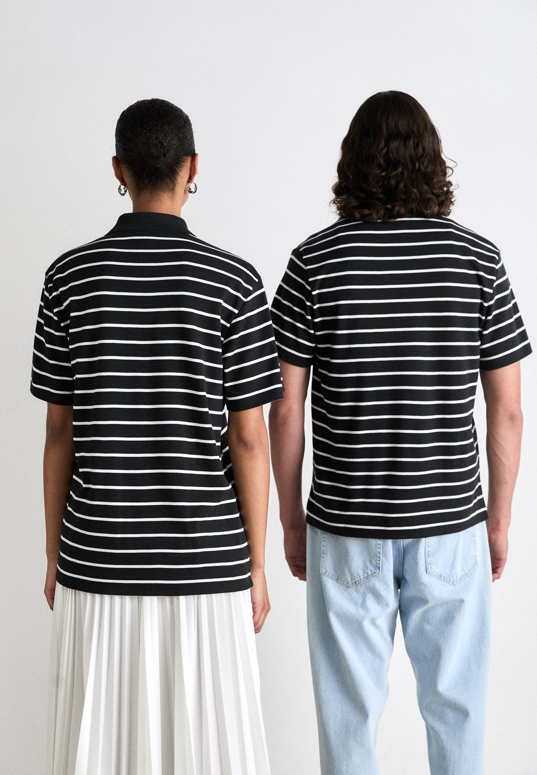 UNISEX - Polo tişört - siyah/beyaz