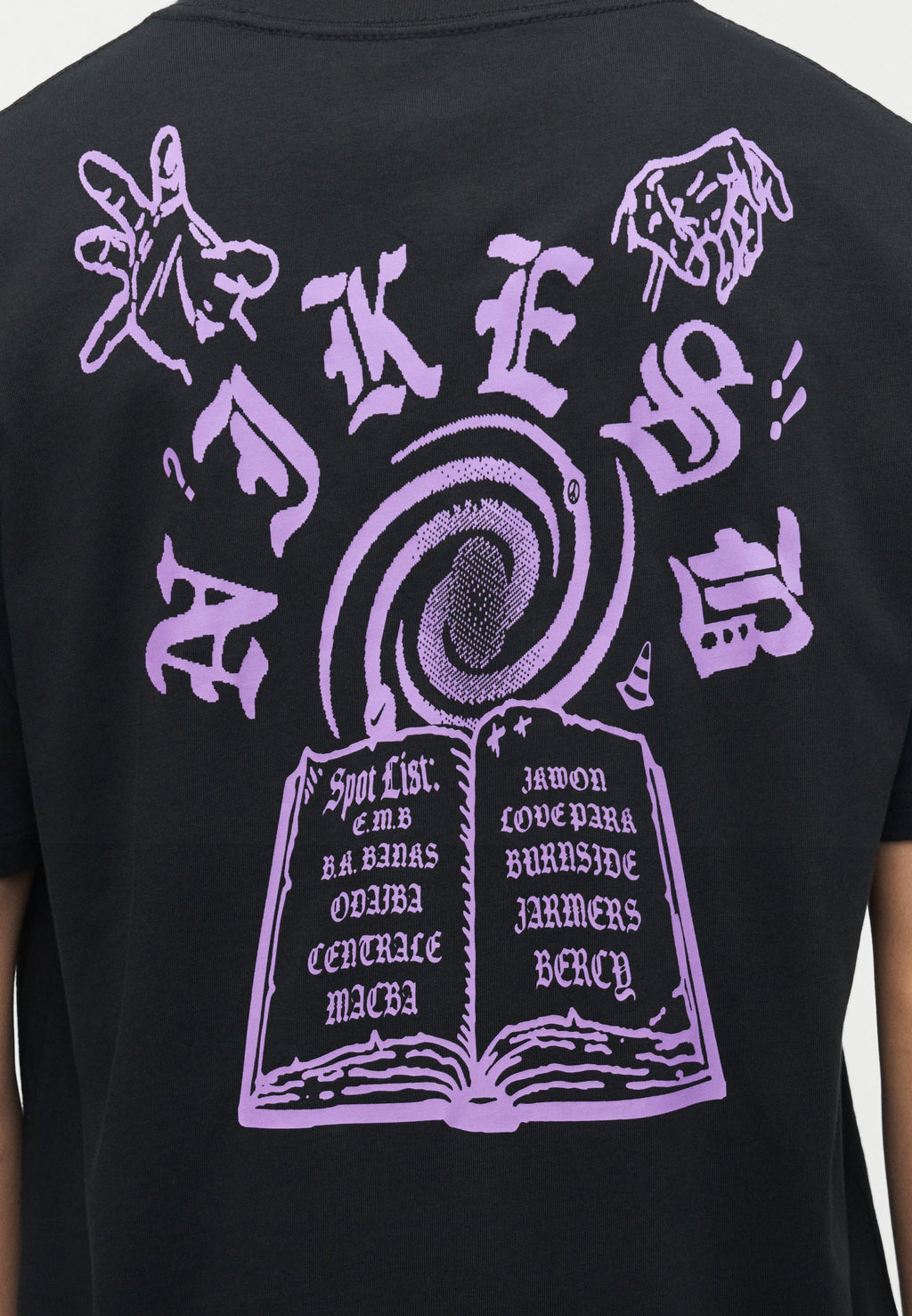 TEE SKATE SPOTS UNISEX - Print T-shirt - black
