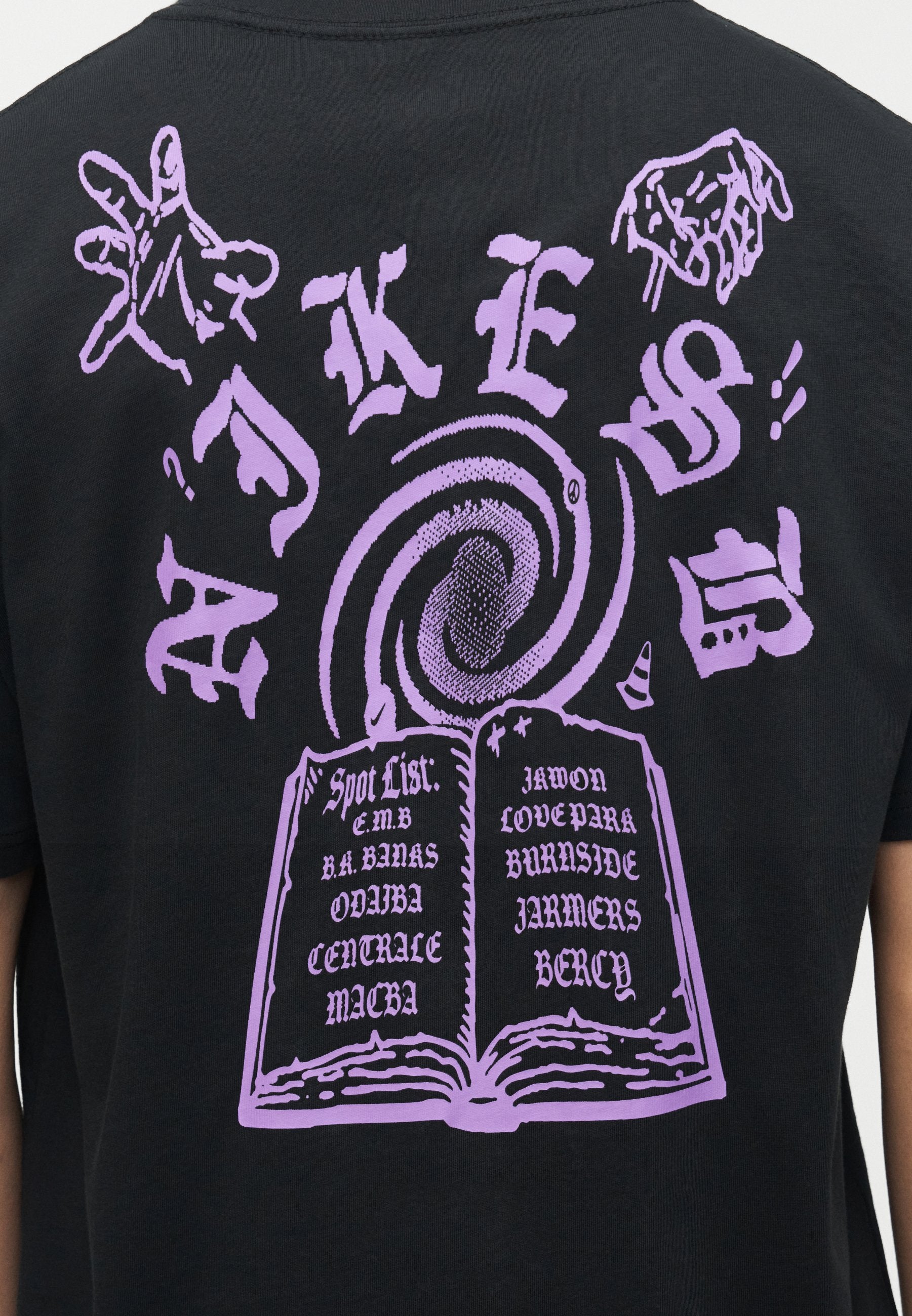 TEE SKATE SPOTS UNISEX - Print T-shirt - black