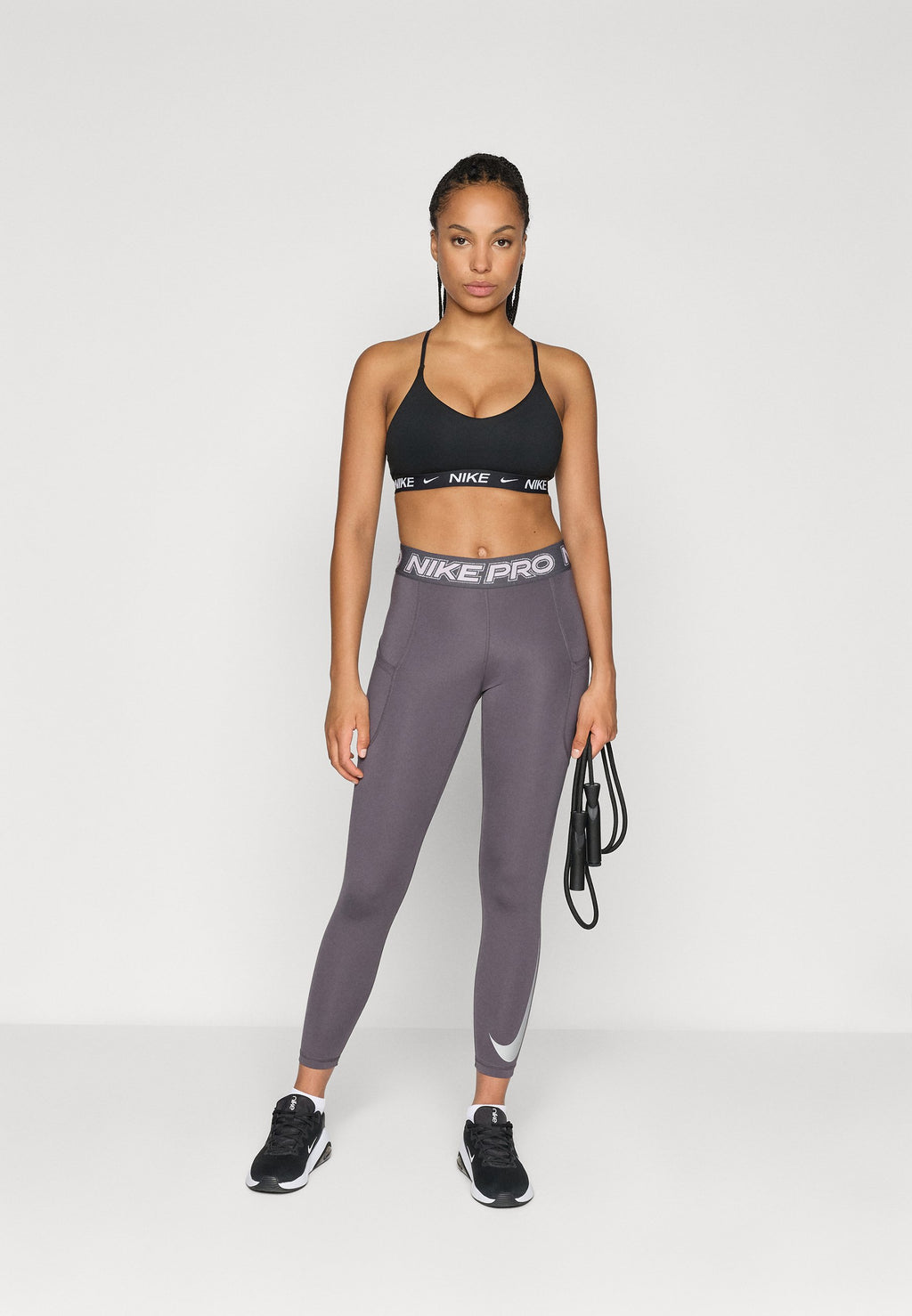 7/8 - Leggings - thunder grey/pink foam/white